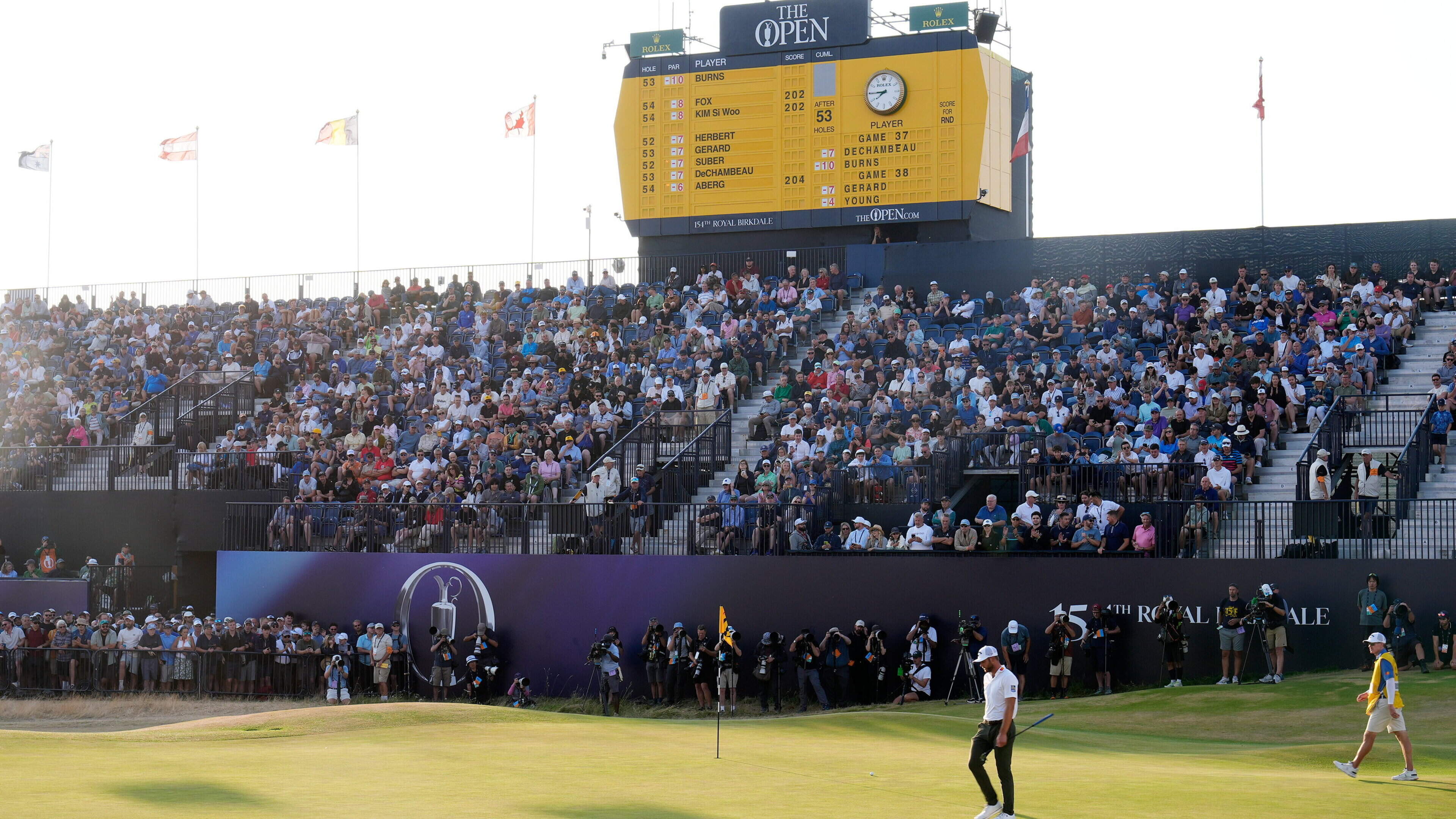The Open, Final Day:	Rory McIlroy looking to finish strongly at Royal Birkdale as Sam Burns leads