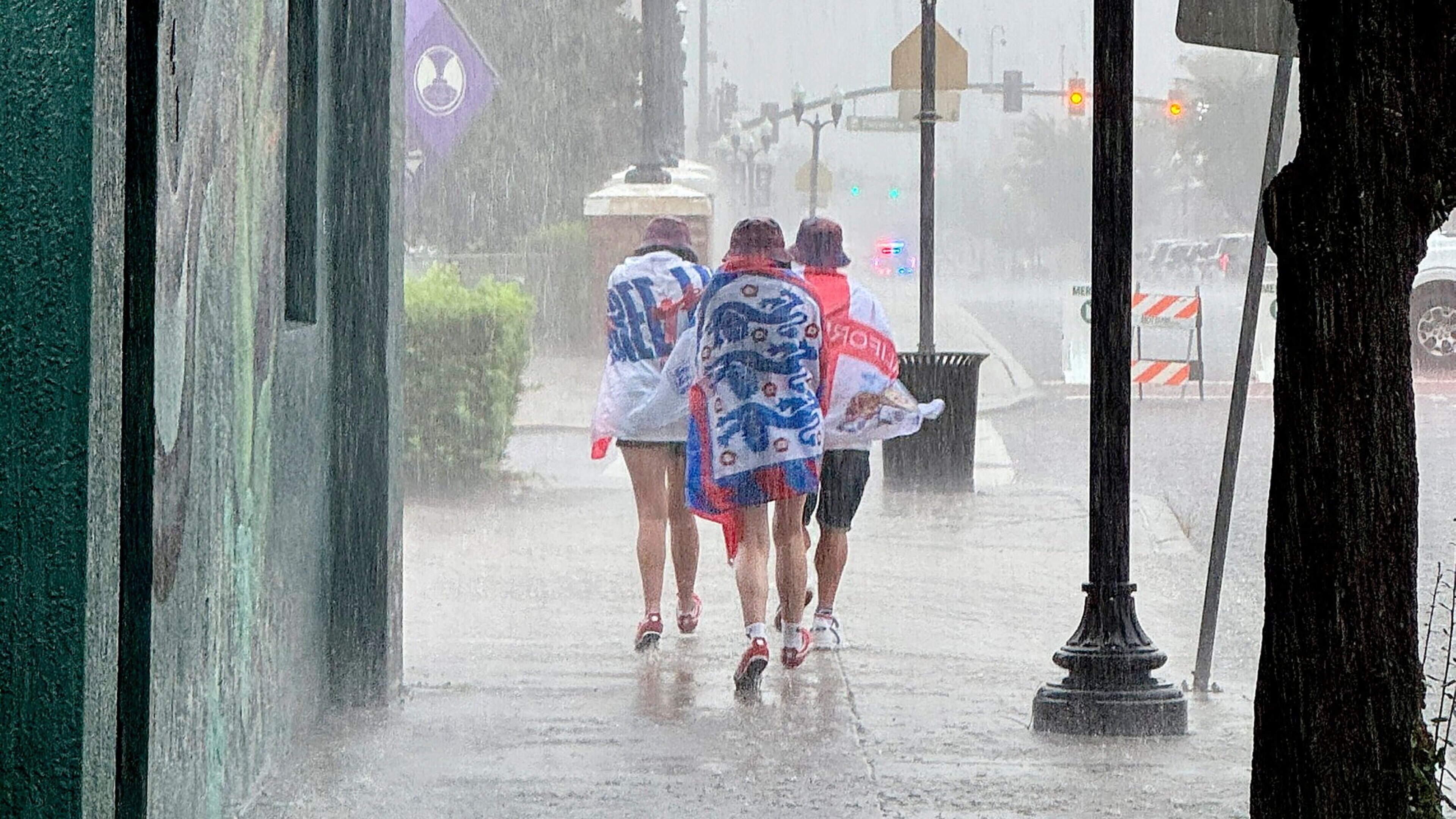 Watch: England World Cup warm-up hit by deluge from thunders