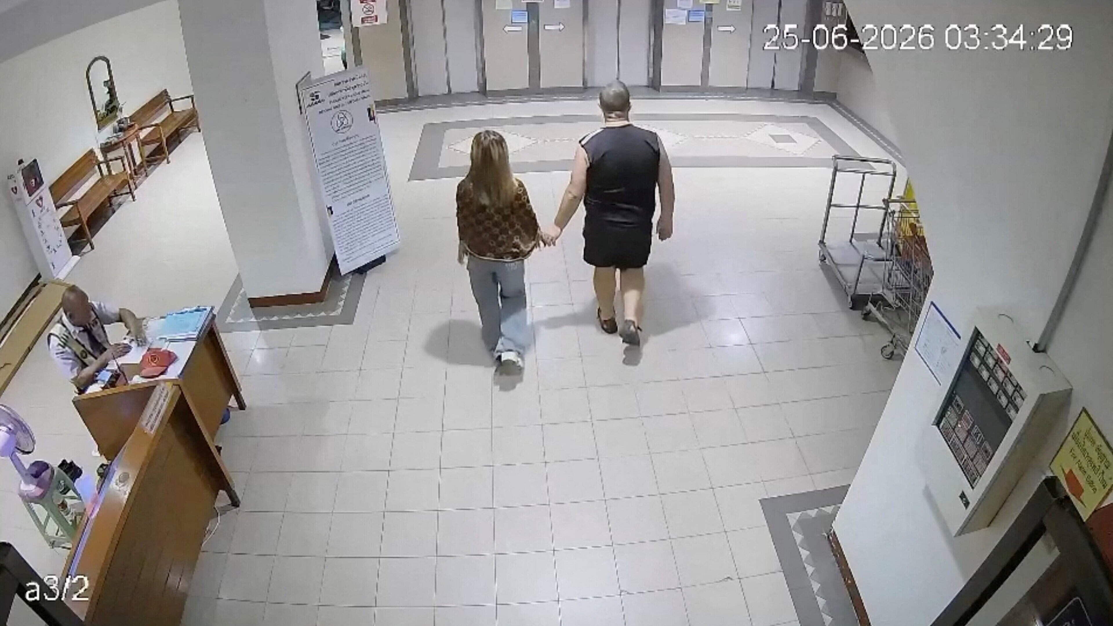 CCTV shows Thai teenager with Australian man (46) before her naked body was found inside suitcase