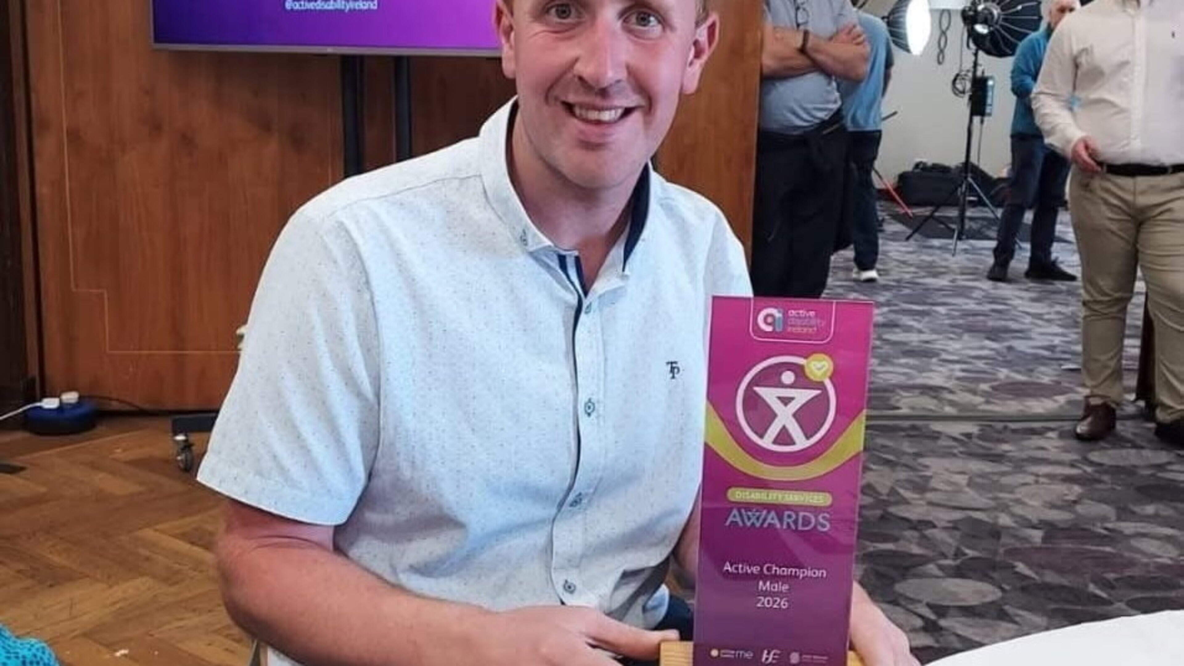 Wexford athlete is crowned a champion at Active Disability Awards — ‘His determination has inspired those around him’