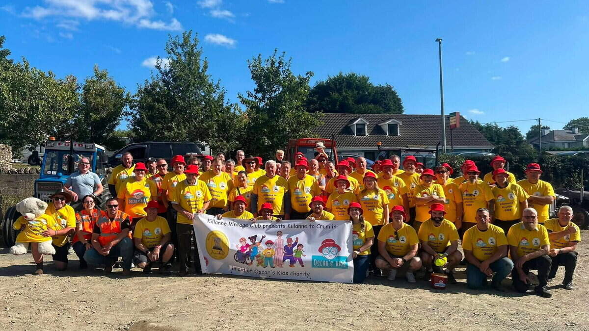 Wexford tractor run raises nearly €12,000 for Oscar's Kids Ireland in memory of Laura