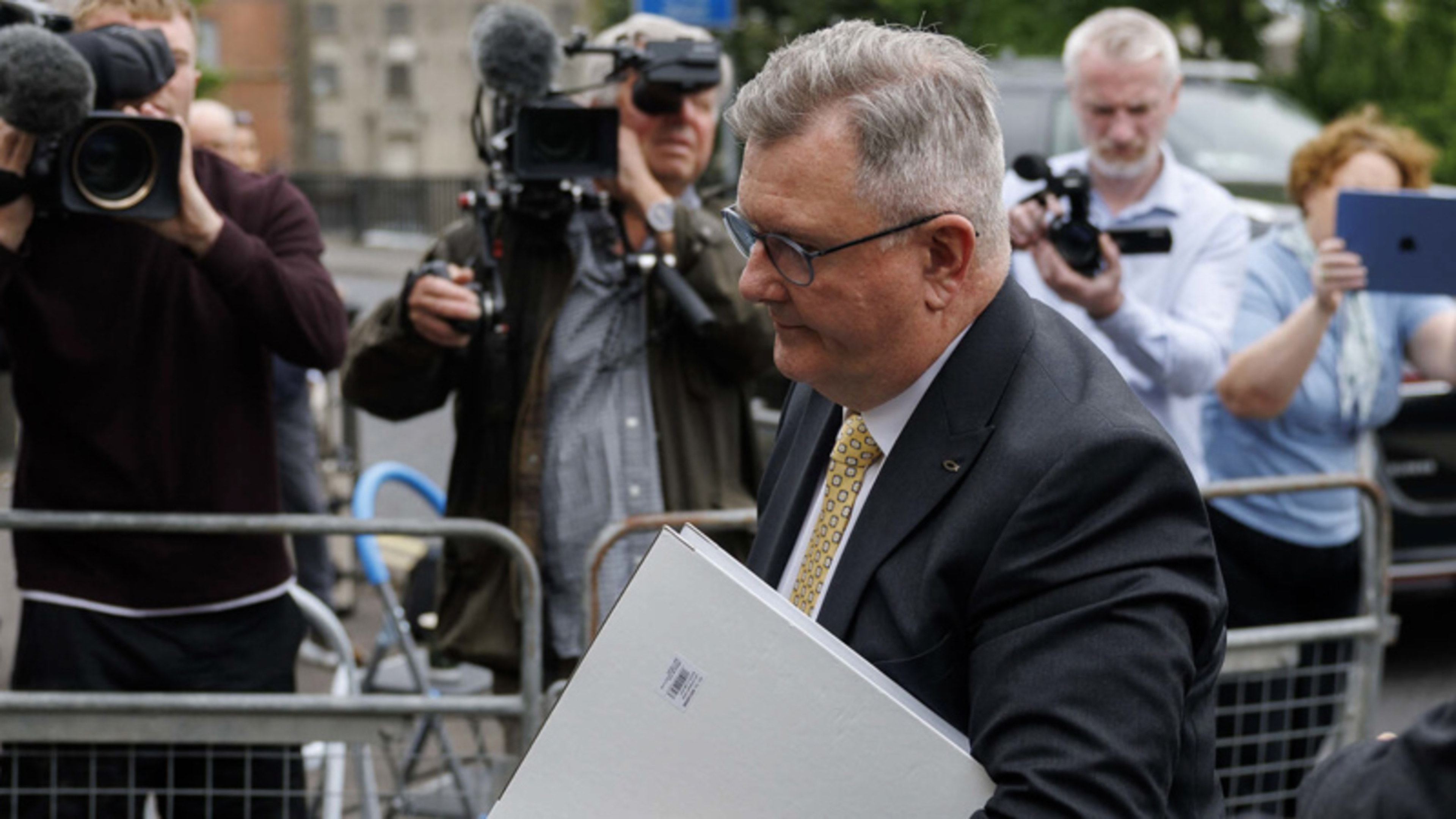 Jeffrey Donaldson’s wife planted listening device in his car after becoming suspicious he was having affair with constituent, trial hears