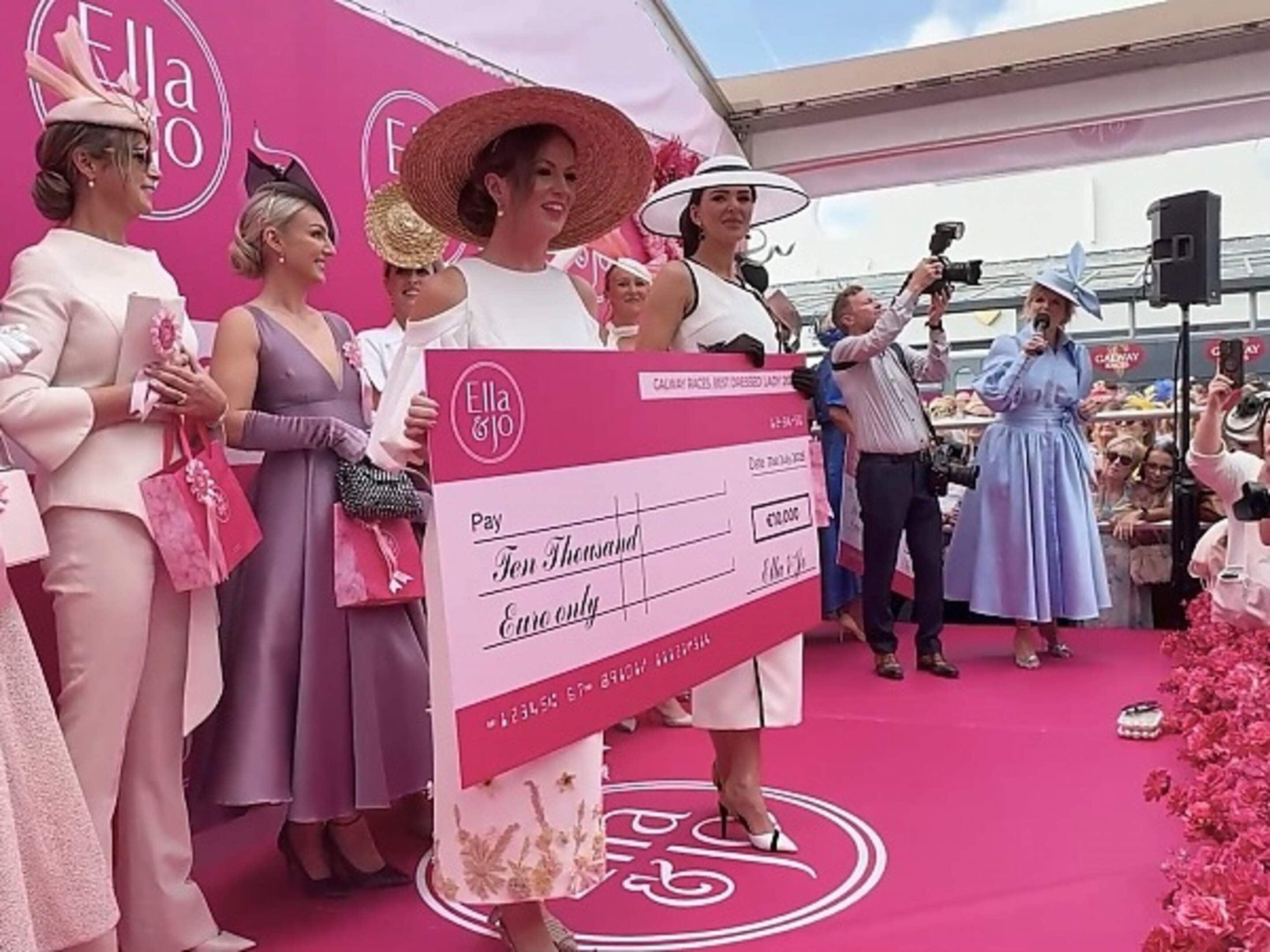 Winner of the best dressed Lady at the Galway Races