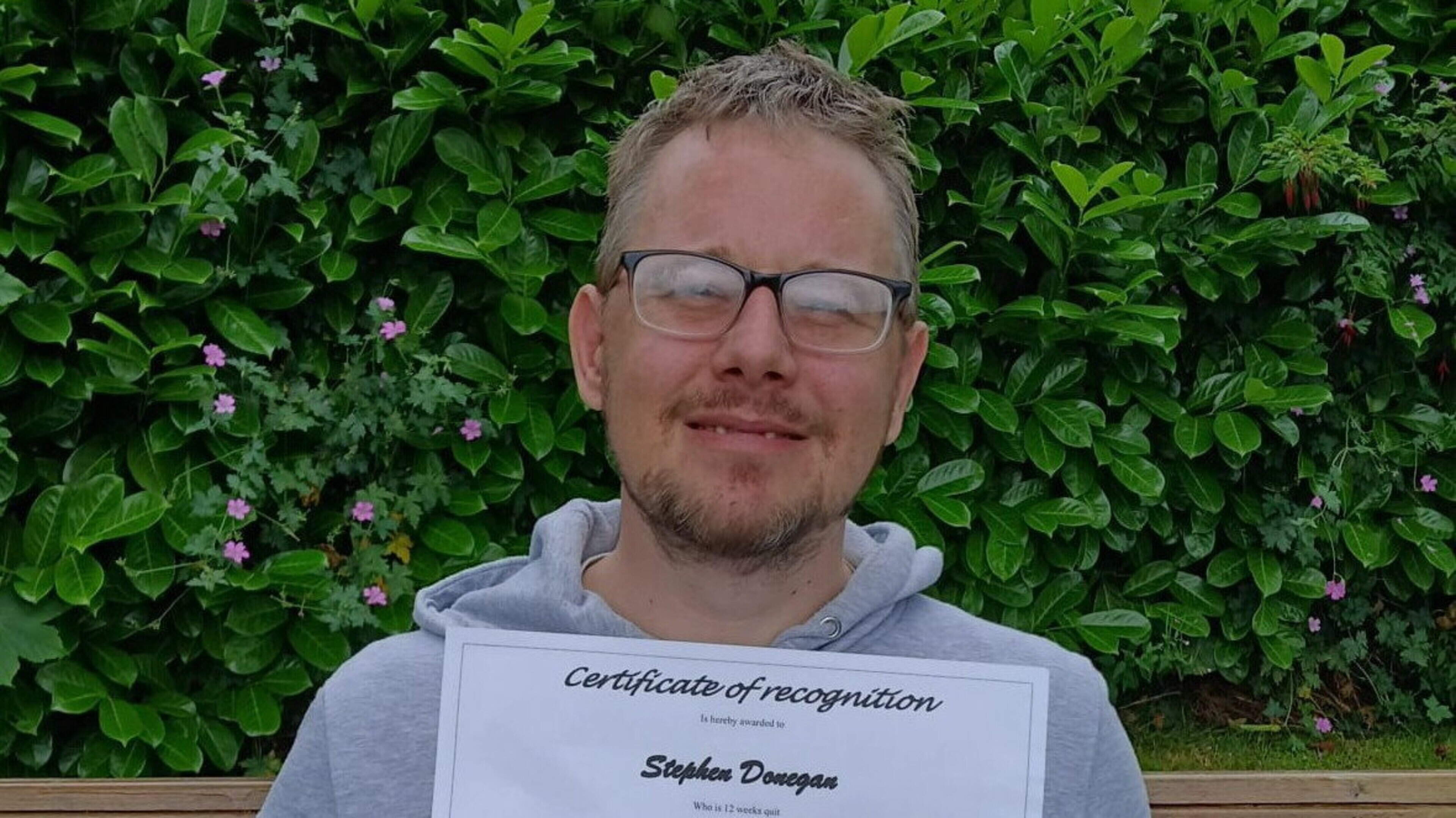 Leitrim man celebrates one year smoke free after smoking 20 cigarettes a day 