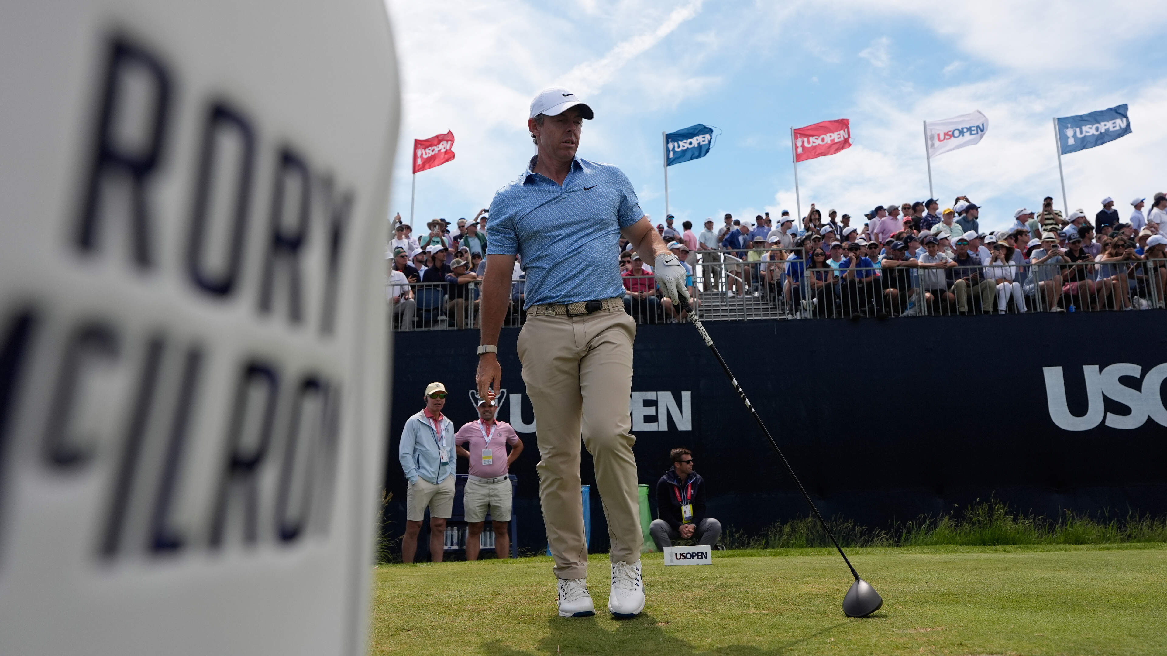 Rory McIlroy forced to stay on the driving range as fog causes postponement of US Open at Shinnecock Hills