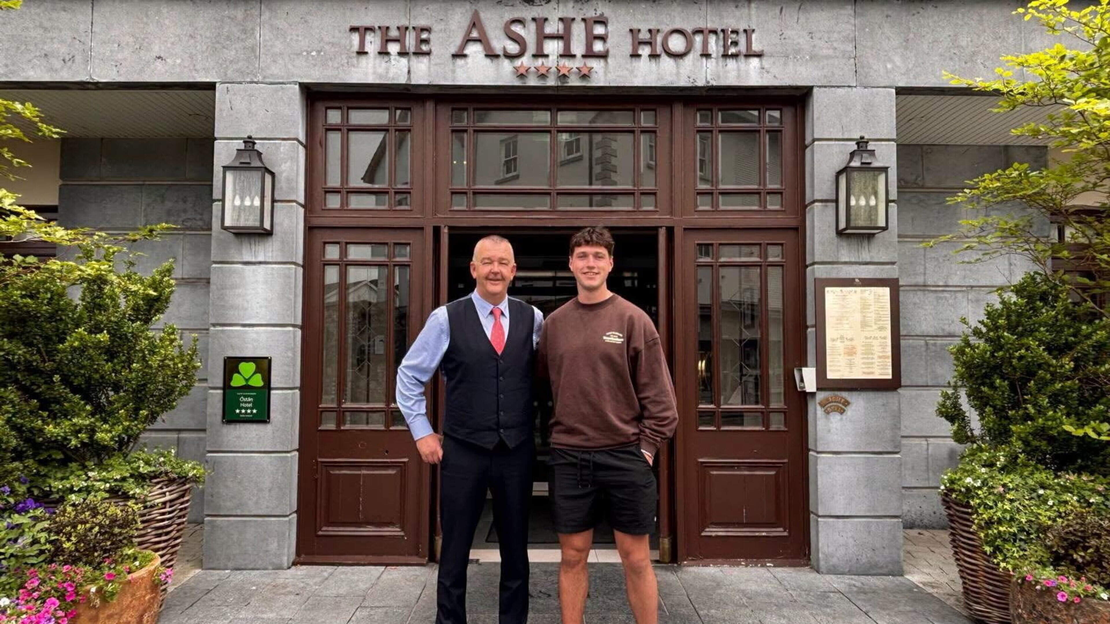 Irish NFL star Charlie Smyth enjoys a stay in The Ashe Hotel in Tralee