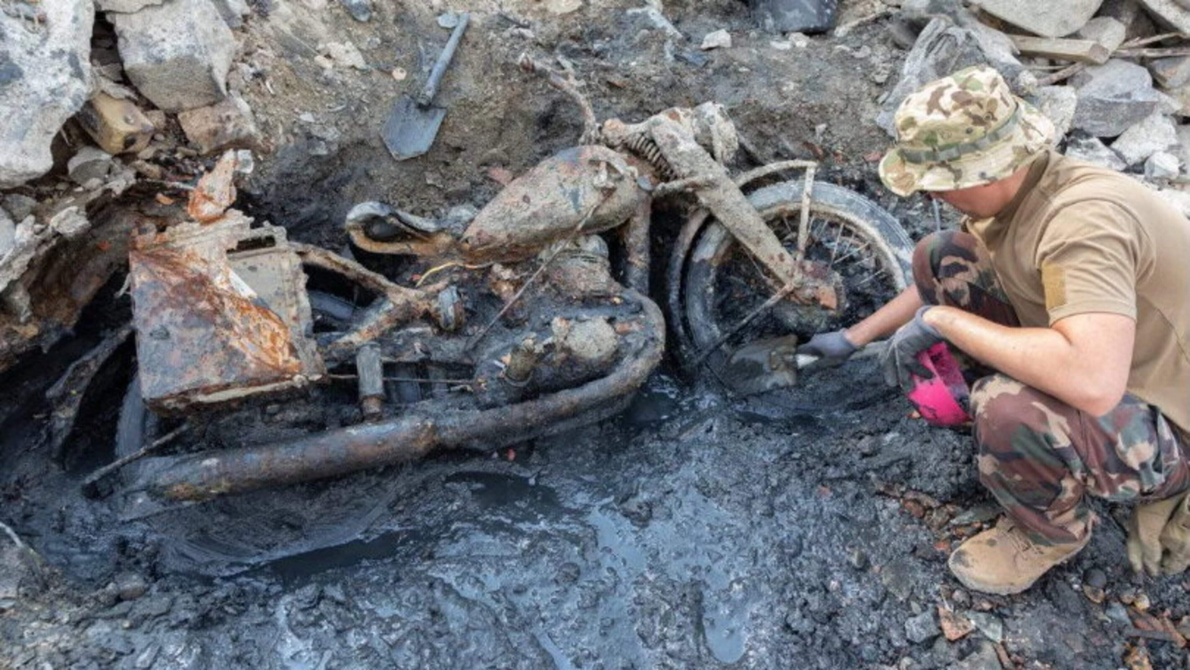 Nazi skeletons emerge from dried-up Danube
