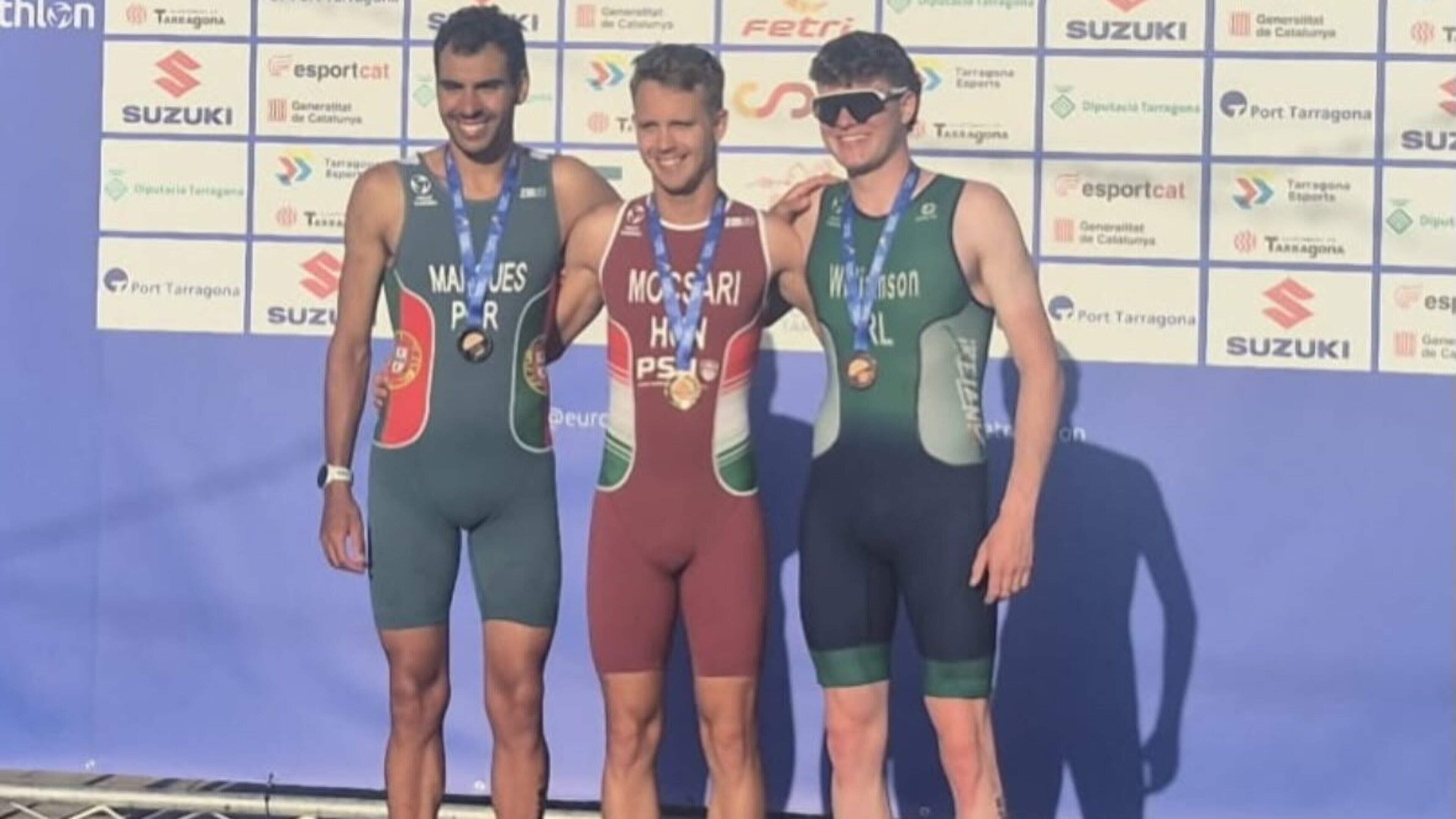 Tom Williamson takes European Triathlon Para Championships bronze in Tarragona to make podium hat-trick