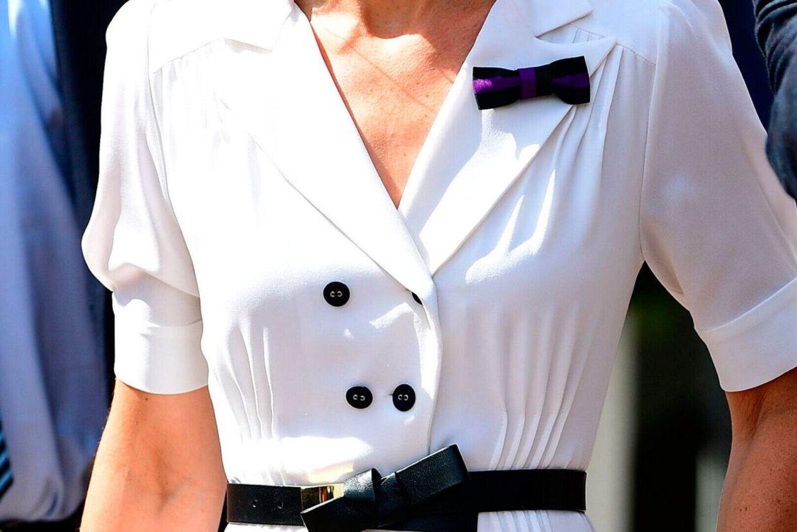kate middleton white shirt dress Kate Middleton debuts chic white shirt dress and this summer's must-have  accessory at Wimbledon
