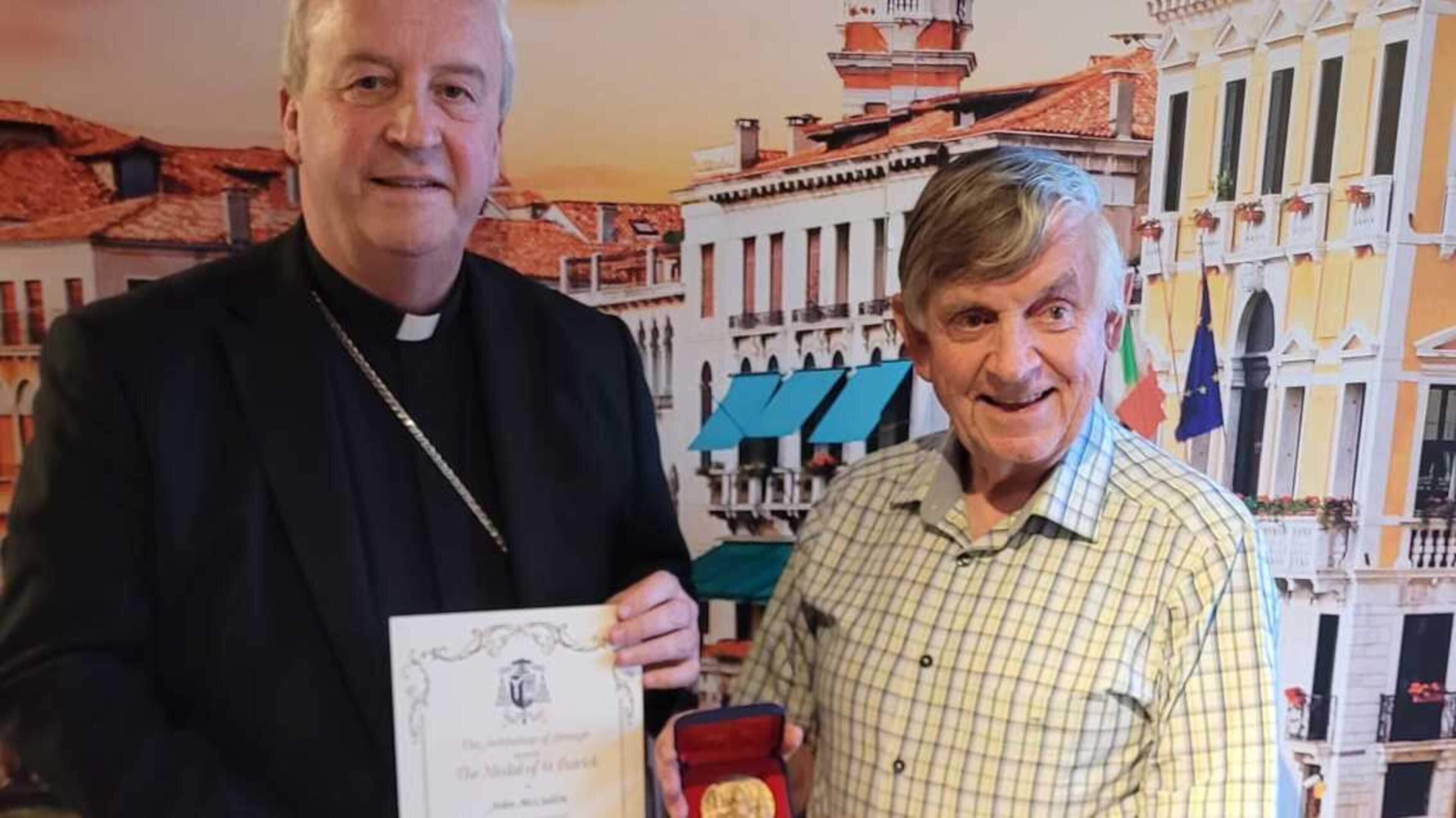 Long-serving Louth marriage counsellor honoured with St Patrick Medal