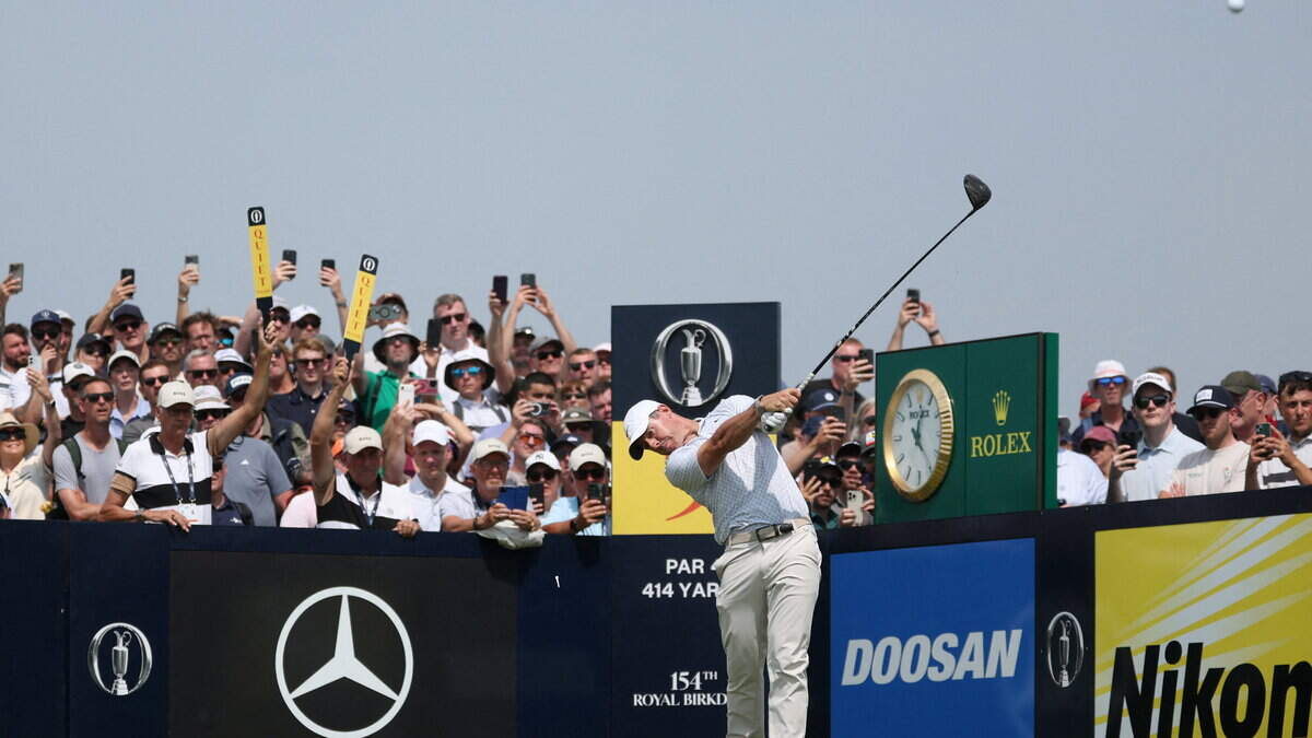Forget history-making low rounds, nothing was better than Rory McIlroy’s howitzer on the ninth at Royal Birkdale on Friday
