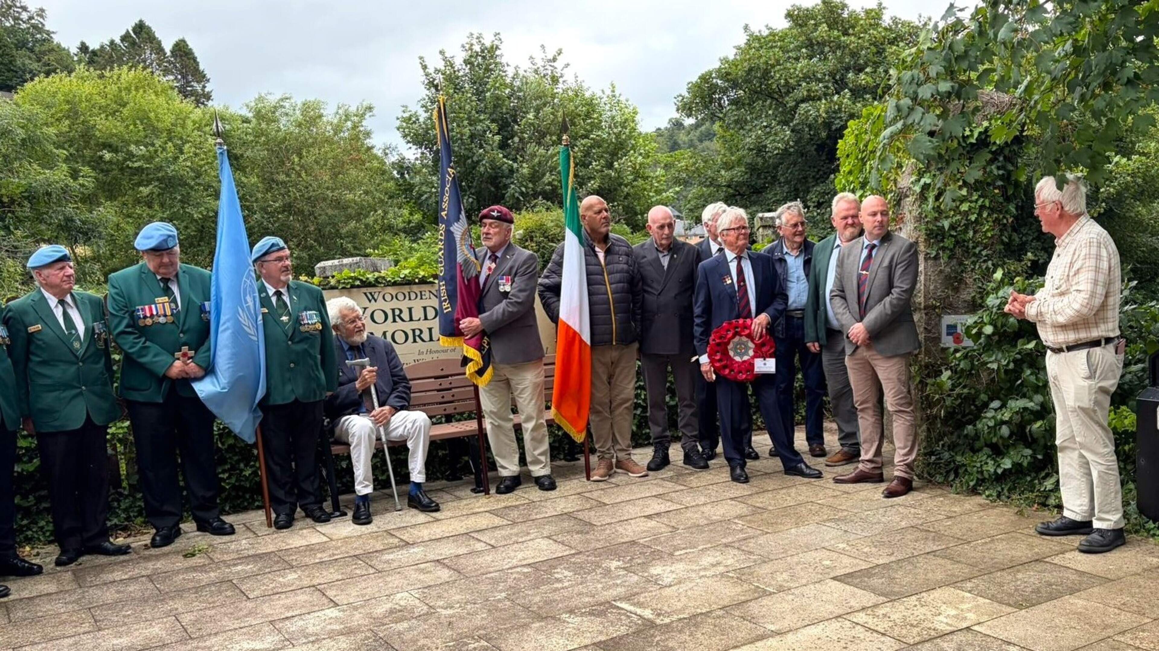 Irish Guards donate bench to Wicklow World War I memorial park 