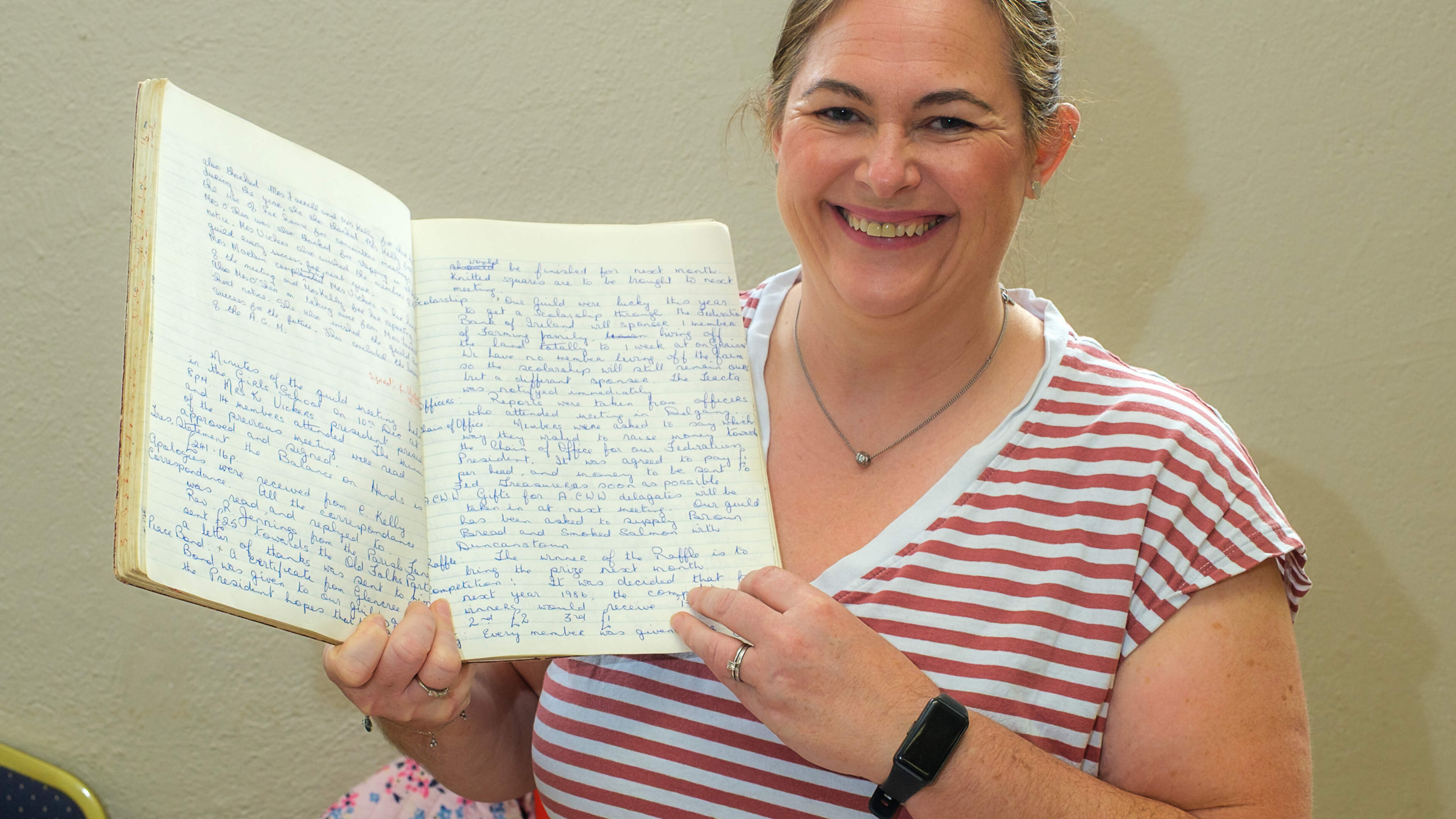 ‘It was a little bit surreal’ – Wicklow family finds late mother’s handwriting in ICA minute book