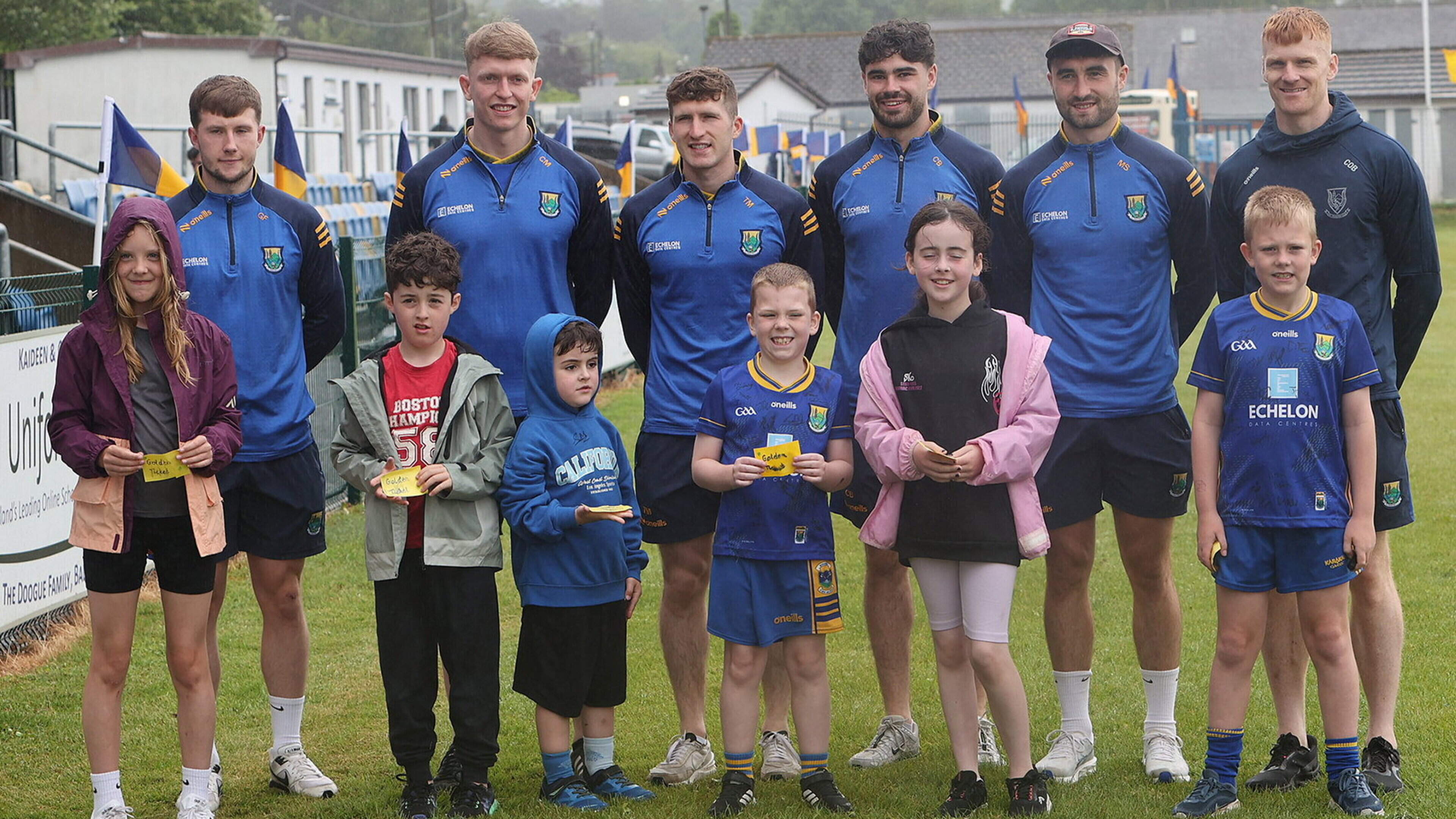See all the photos as excited young fans meet Wicklow football stars ahead of Tailteann Cup final