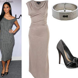 Dress £35 Topshop.com; Bracelet Pulse Accessories €50; Shoes Kurt Geiger €92.65