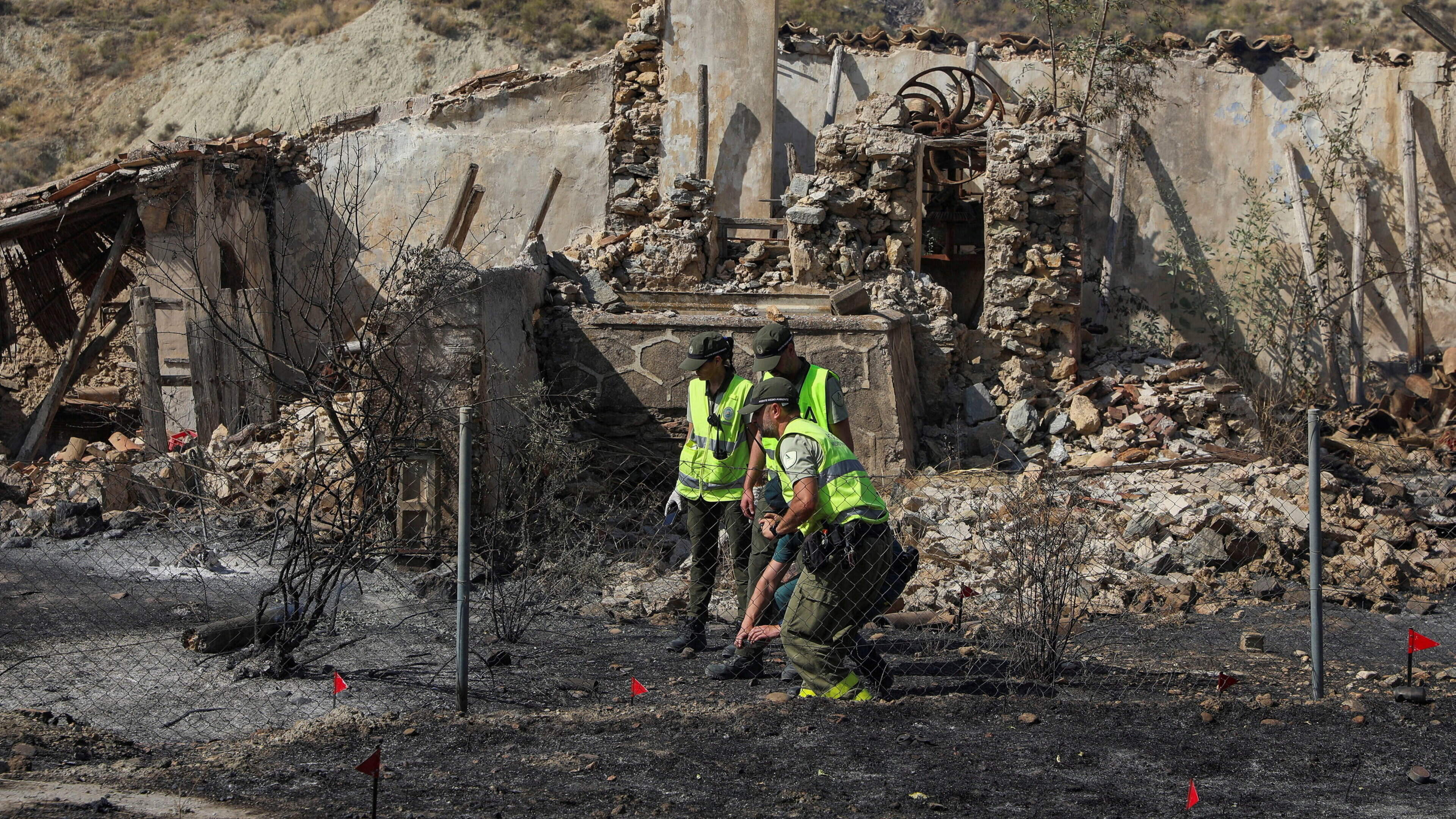 At least 12 dead and 23 missing as people flee wildfire in south Spain