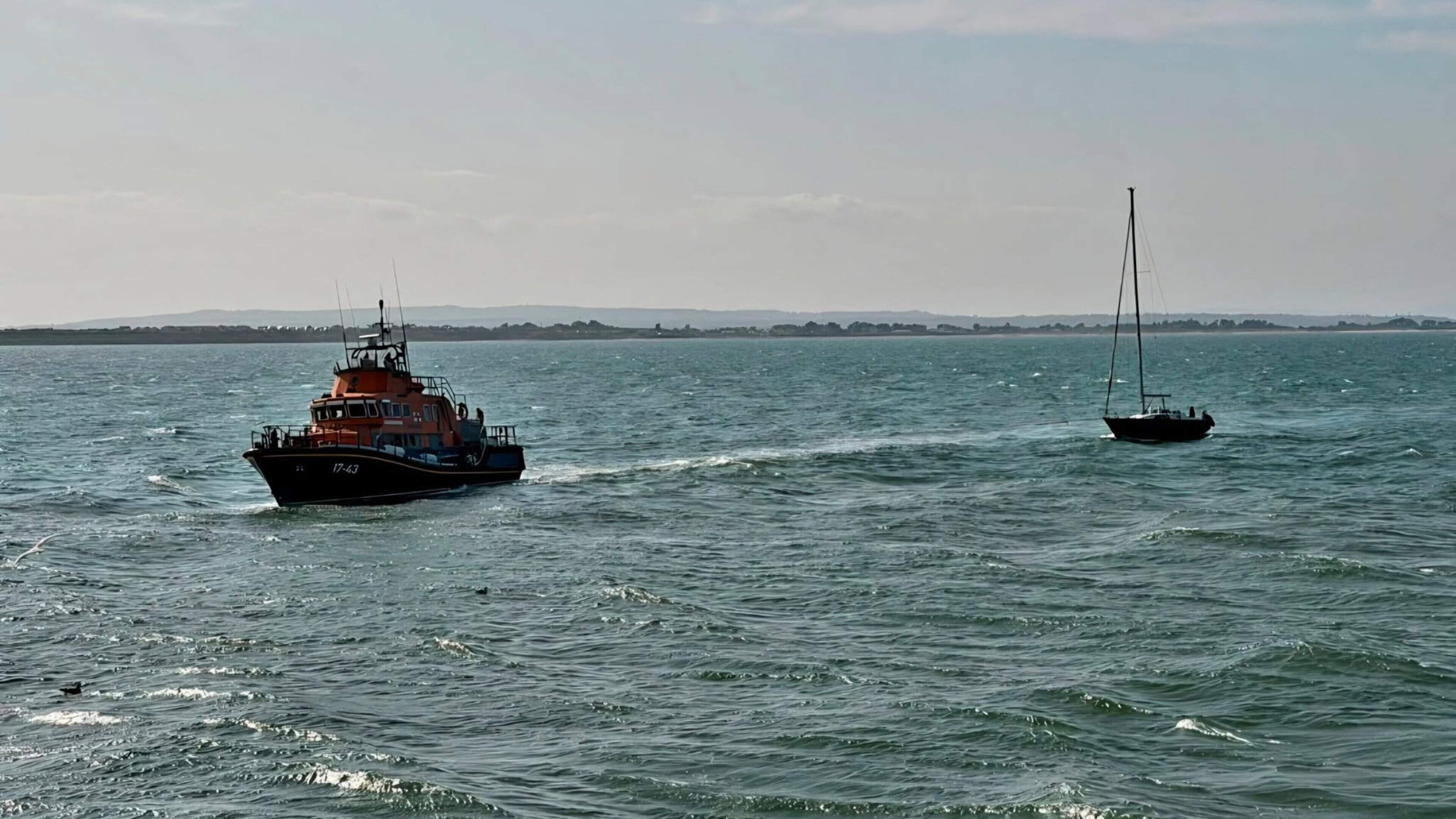 RNLI rescues lone sailor whose yacht was taking on water off the Wexford coast
