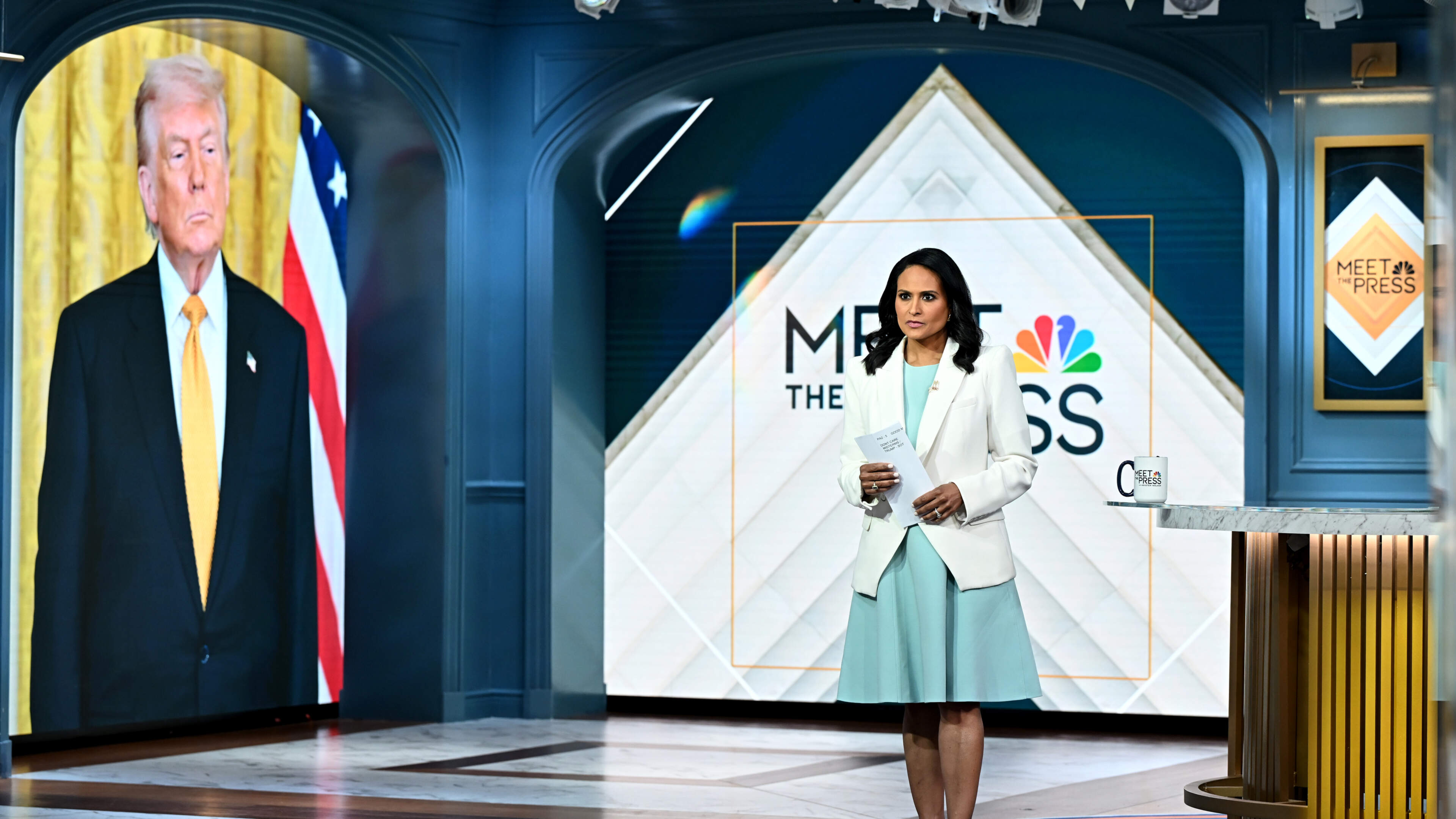 Trump storms out of TV interview after being fact-checked about his $1.8bn ‘slush fund’  for his ‘billionaire cronies and January 6 insurrectionists’