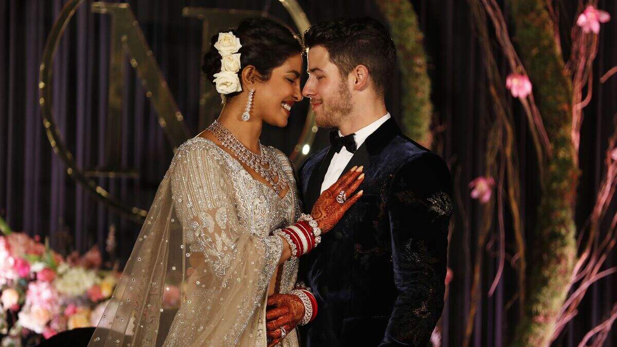 priyanka chopra red wedding dress Priyanka Chopra Red Wedding Gown Priyanka Chopra Wears Red Sabyasachi  Lehenga For Hindu