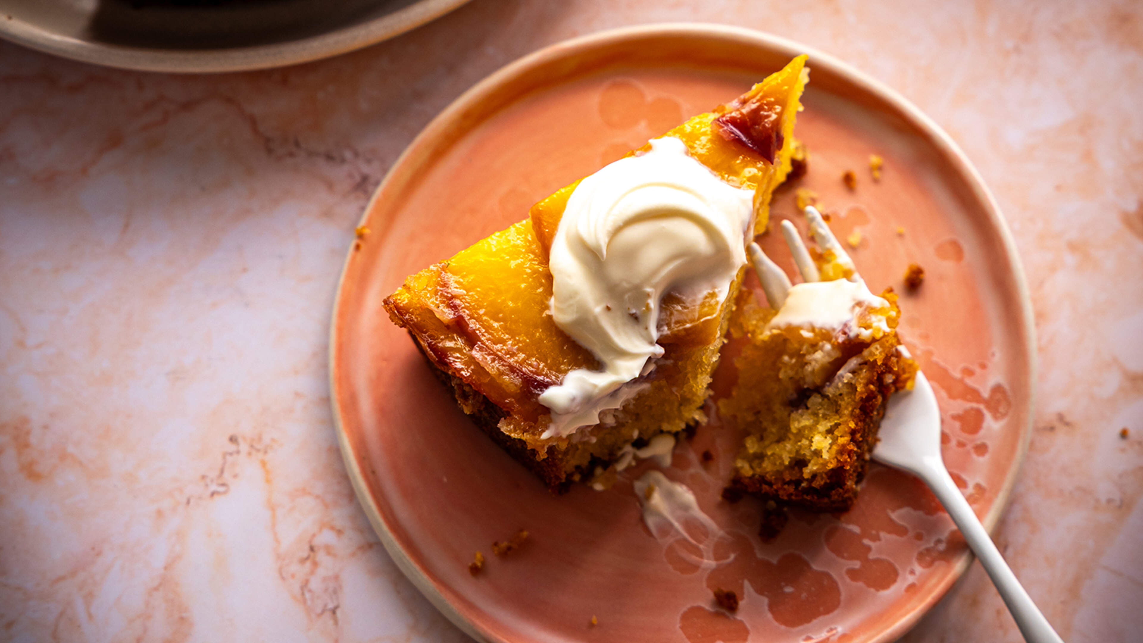 Brown Butter Upside-Down Peach Cake