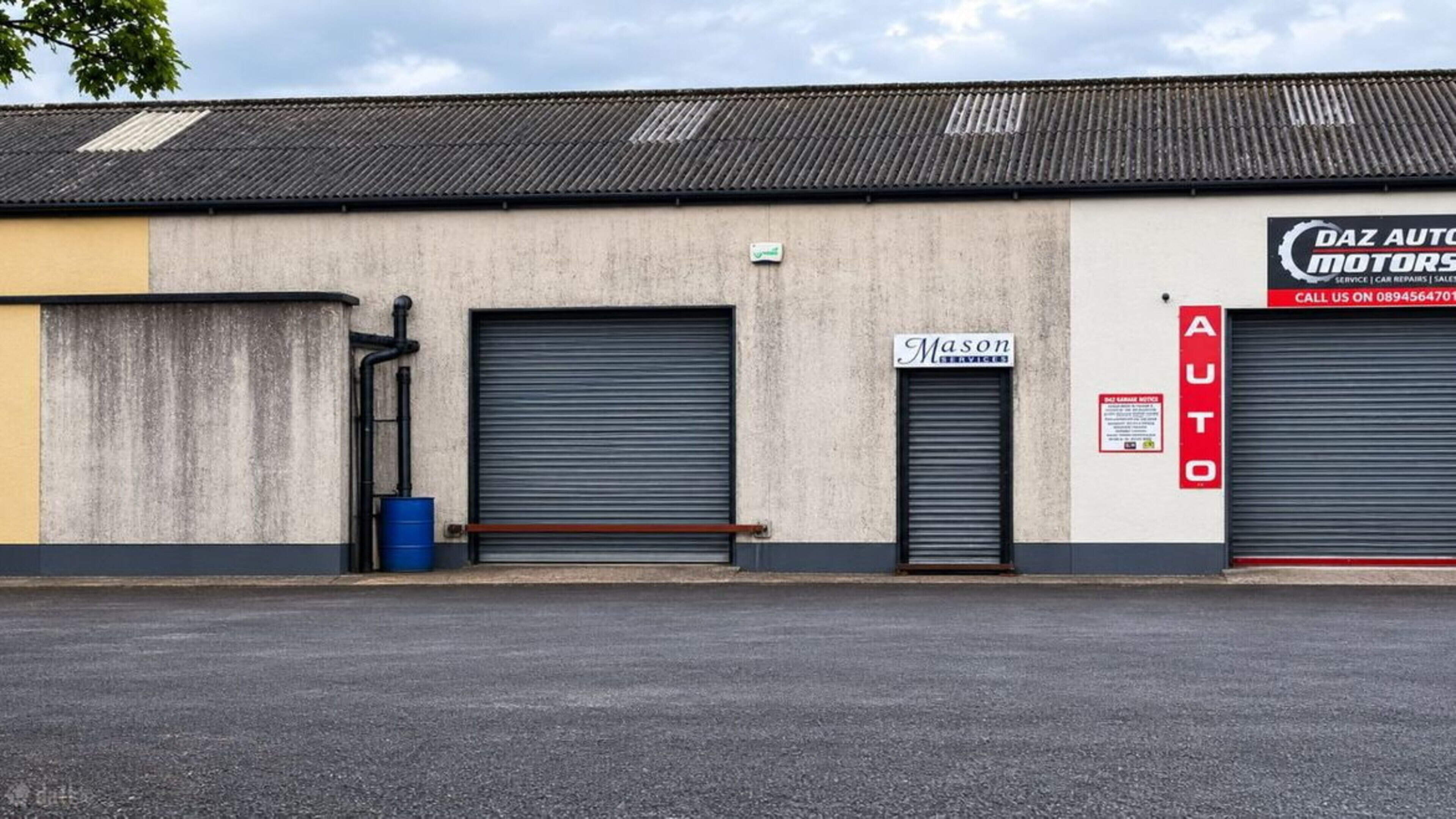 Warehouse and workshop in Wicklow is on the market for €139,000