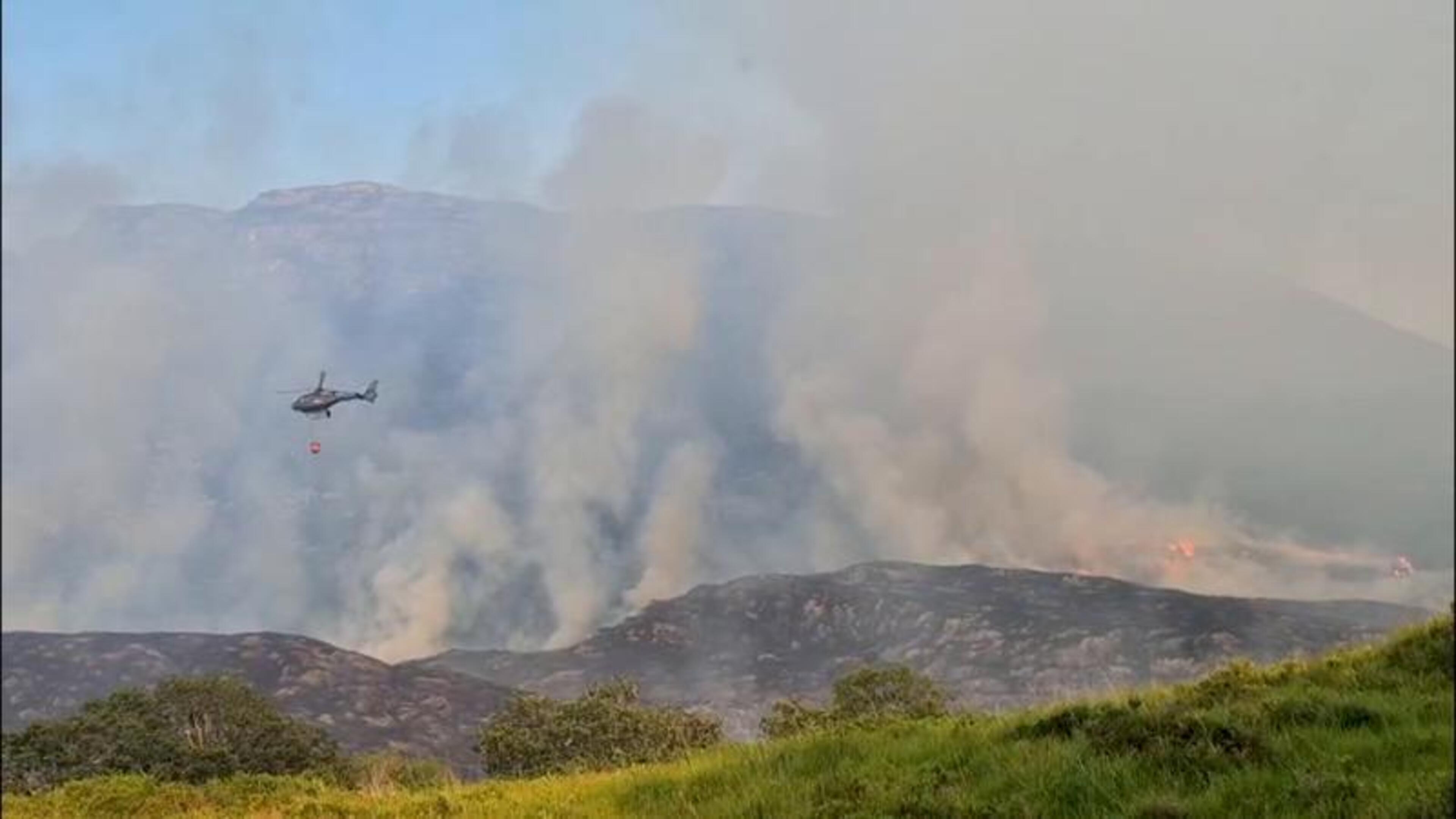 Major blaze in Killarney National Park as fire crews battle spreading gorse inferno