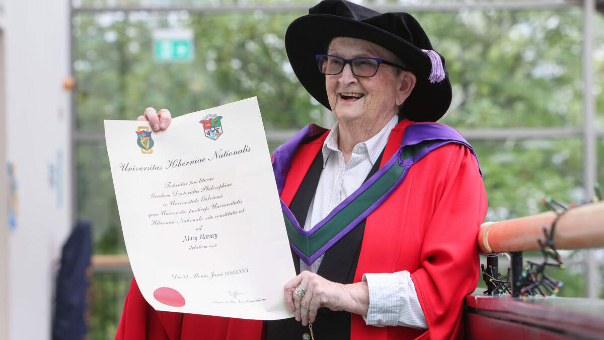 ‘I am hungry for more’ - PhD student (77) born in Cork mother and baby home graduates from University of Galway
