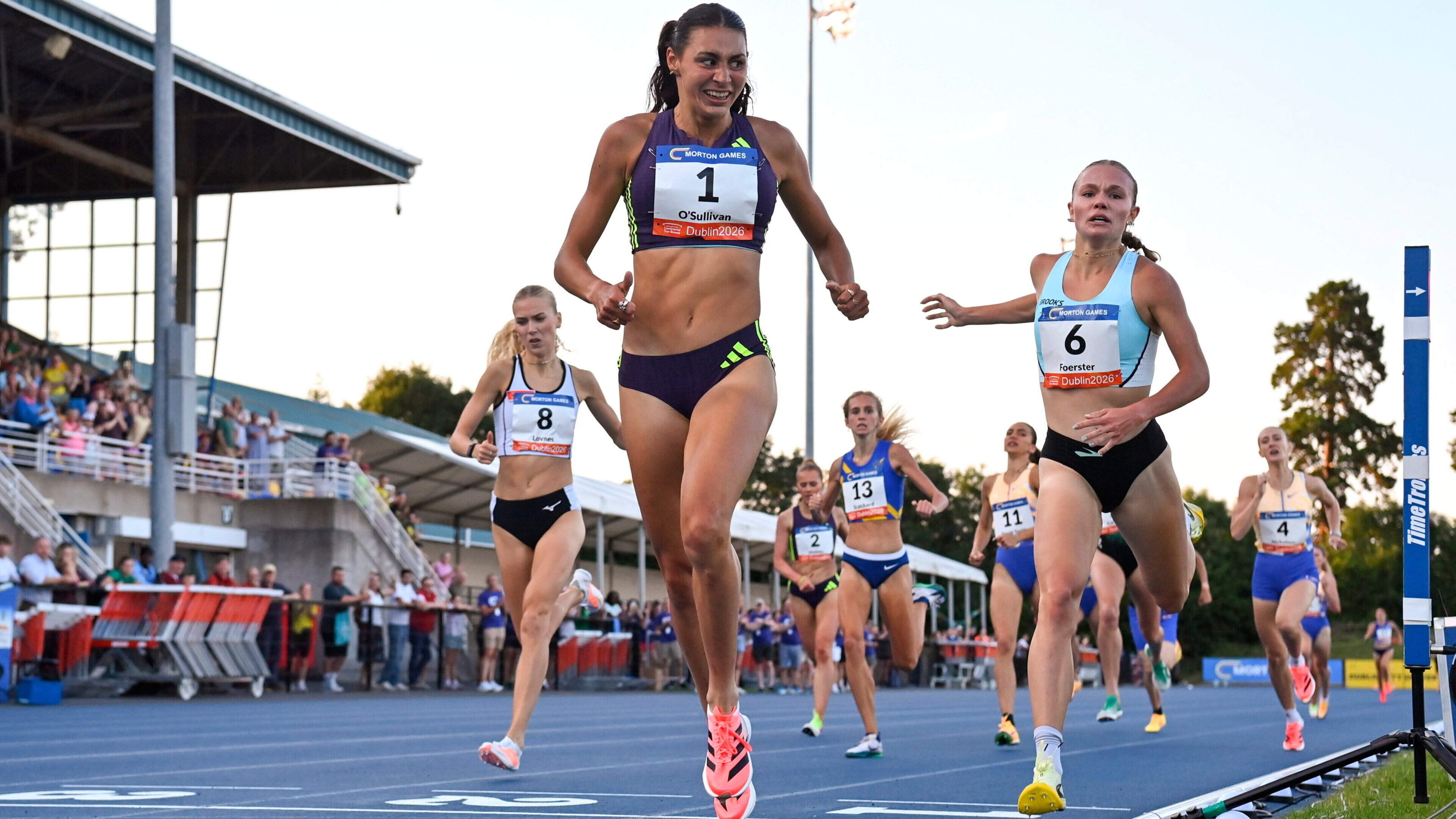 Familiar sight as Sophie O’Sullivan kicks for home to take victory in Morton Games