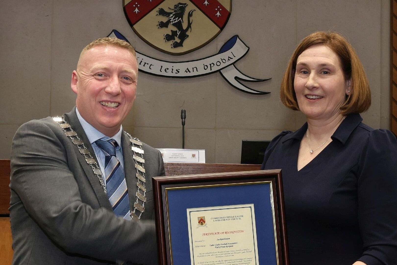 Laois County Council celebrates Sue Ramsbottom's Hall of Fame ...