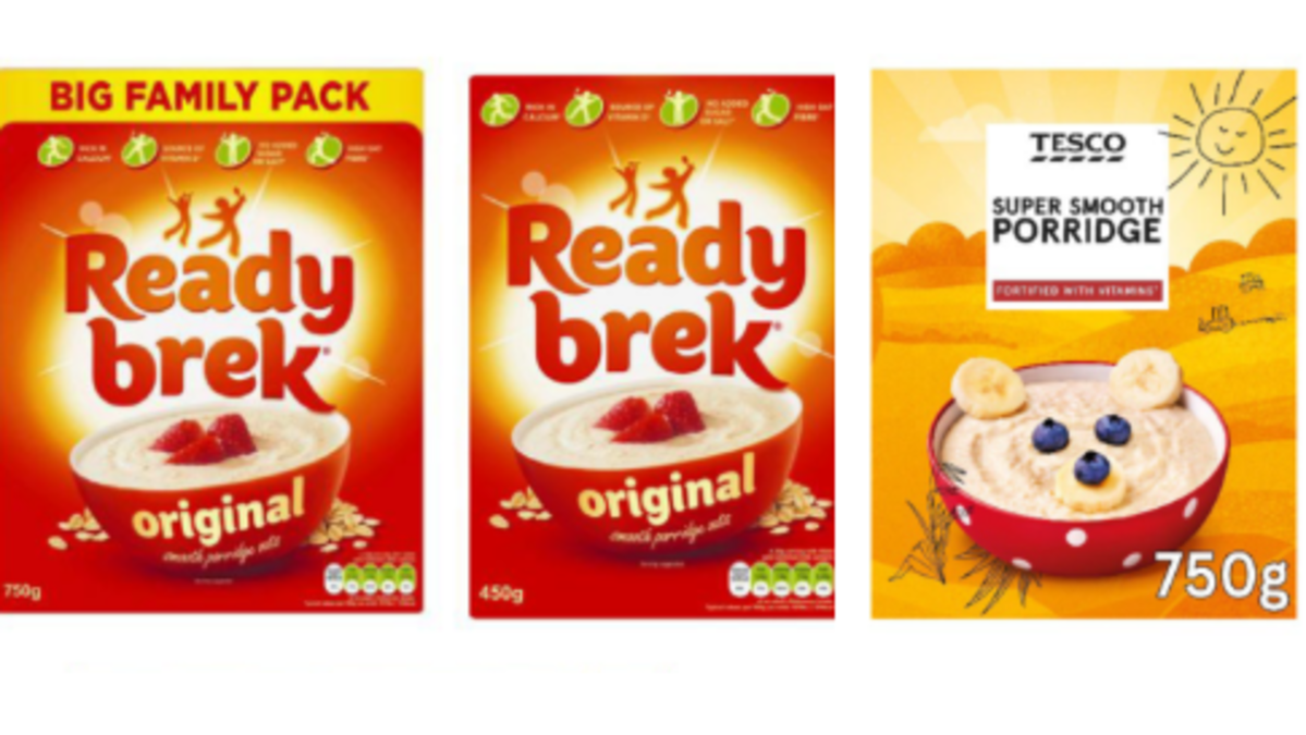 Chargen von Ready Brek und Tesco Porridge wegen Mehlkäferbefalls ...
