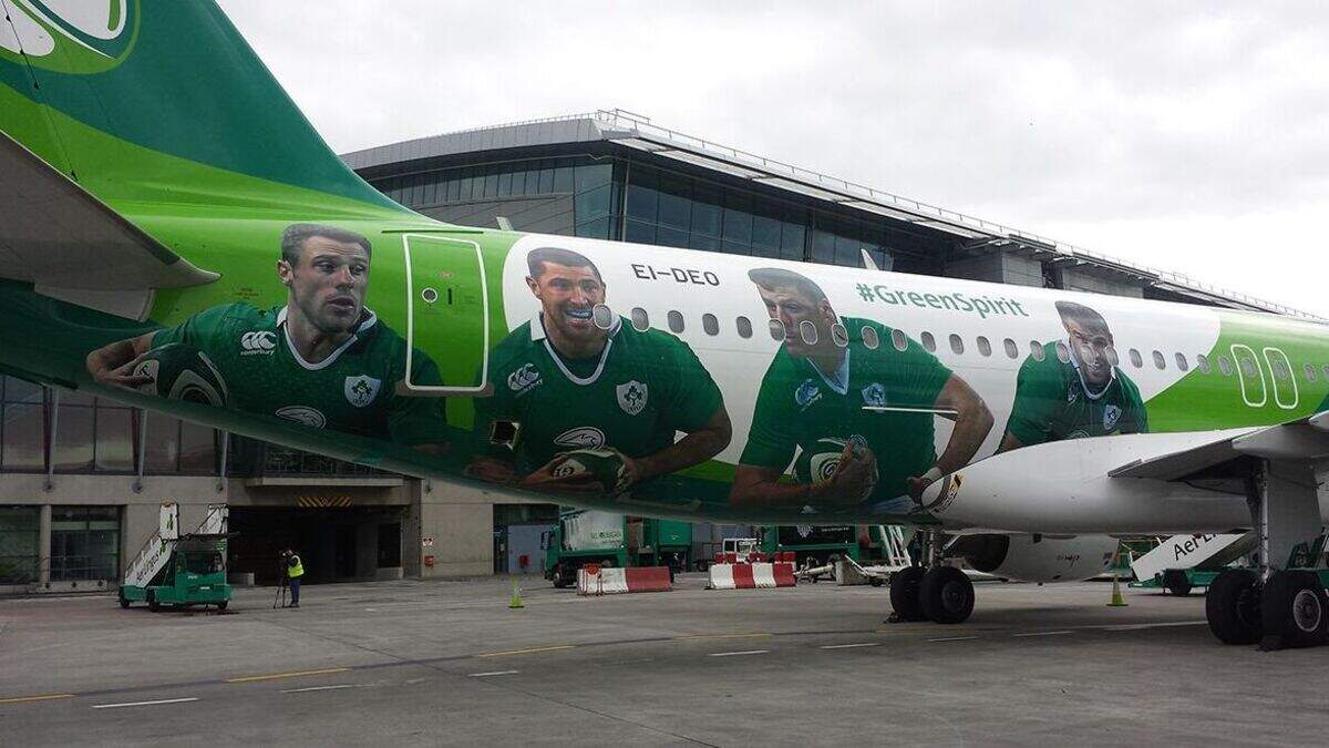 In pictures: Irish rugby stars' faces are now splashed across planes ...