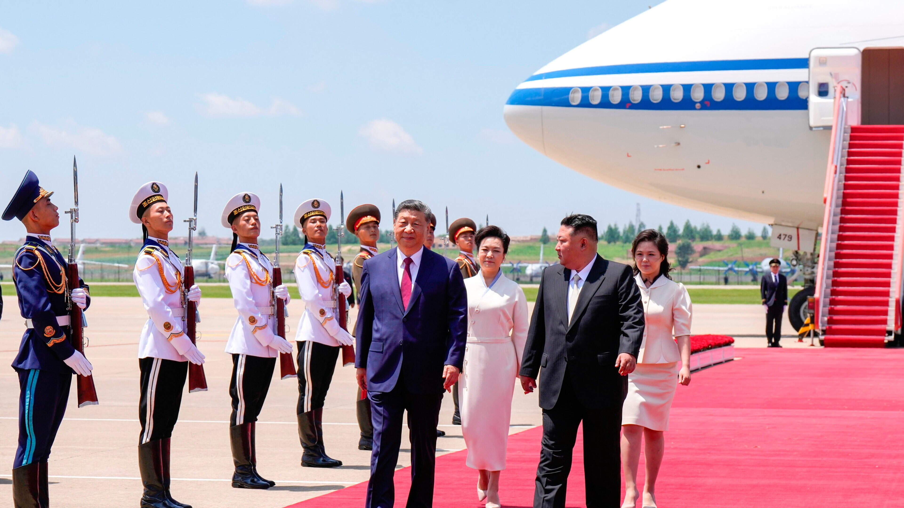 China’s Xi Jinping pledges unwavering support for Kim Jong Un on rare visit to North Korea