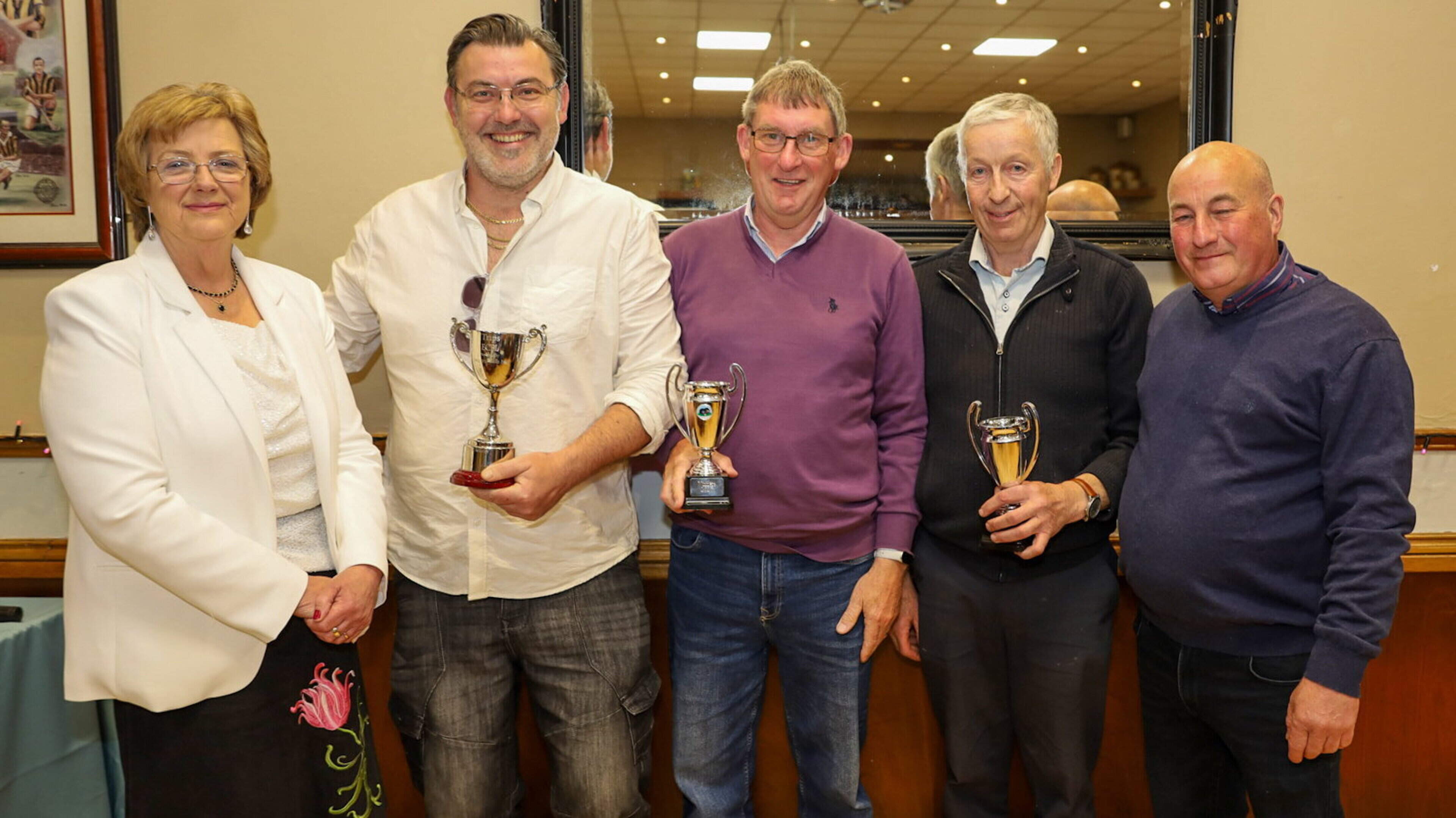 Gorey Bowls club marks end of East Coast chair role with awards night