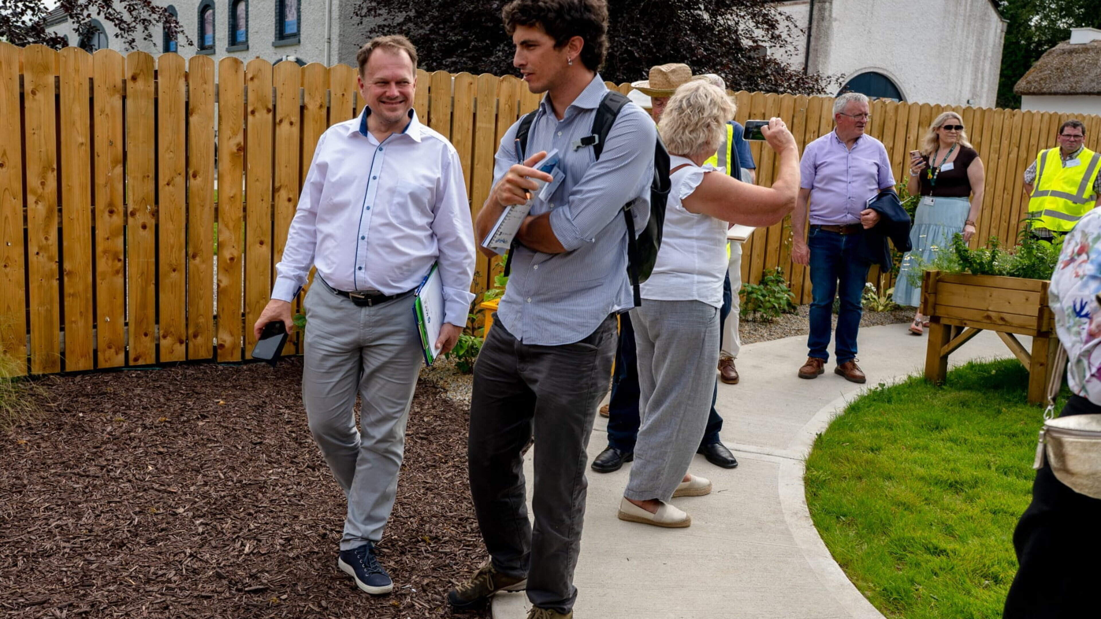 Residents and volunteers highlight Riverstown’s strong community spirit to Entente Florale Europe jury