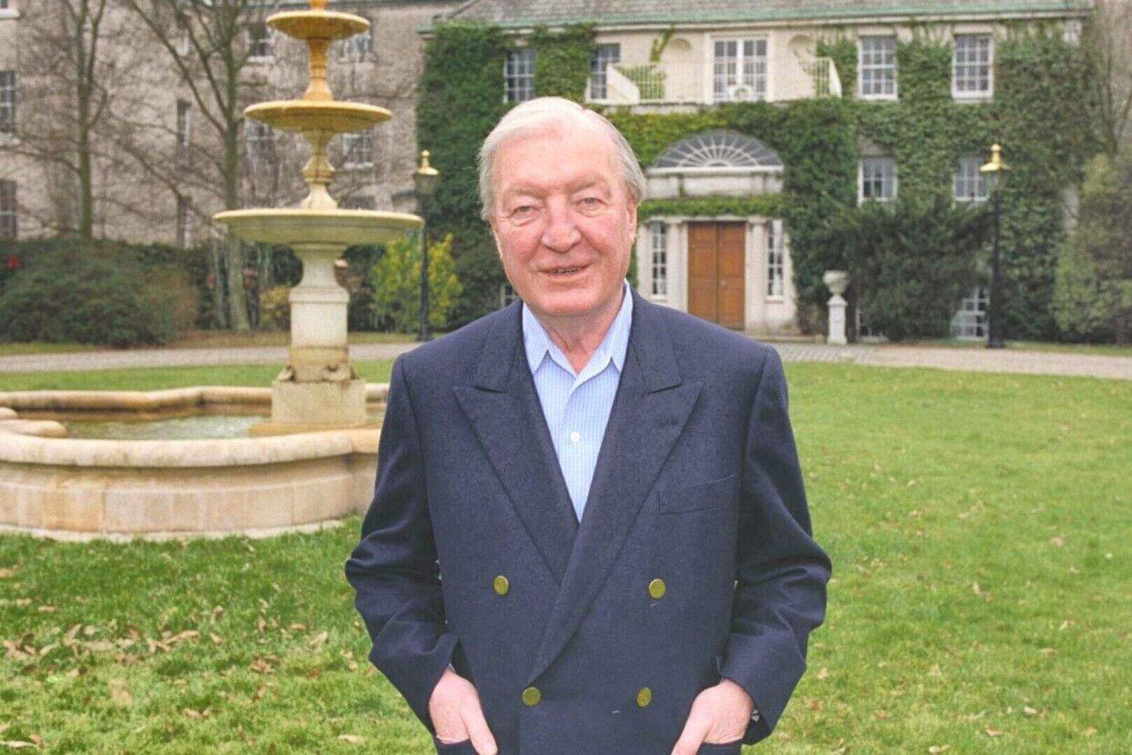 Charlie Haughey at his home Abbeville