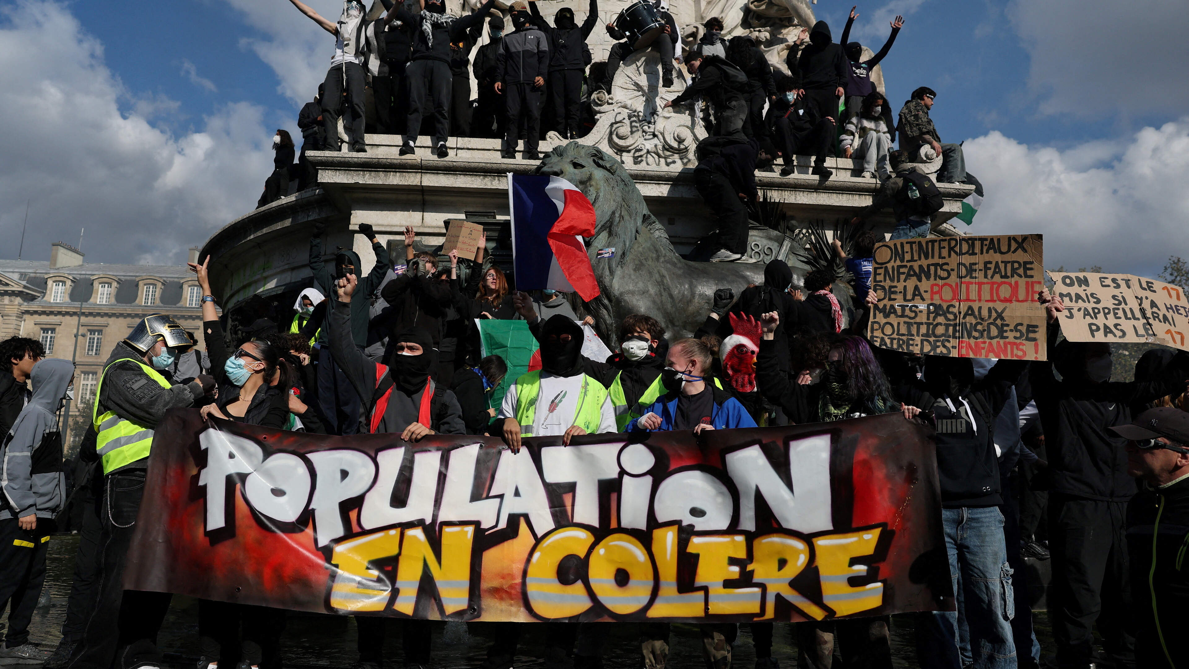 ‘The protesters carried no banners, sang no slogans; their animus seemed more general, a hatred of the French state’