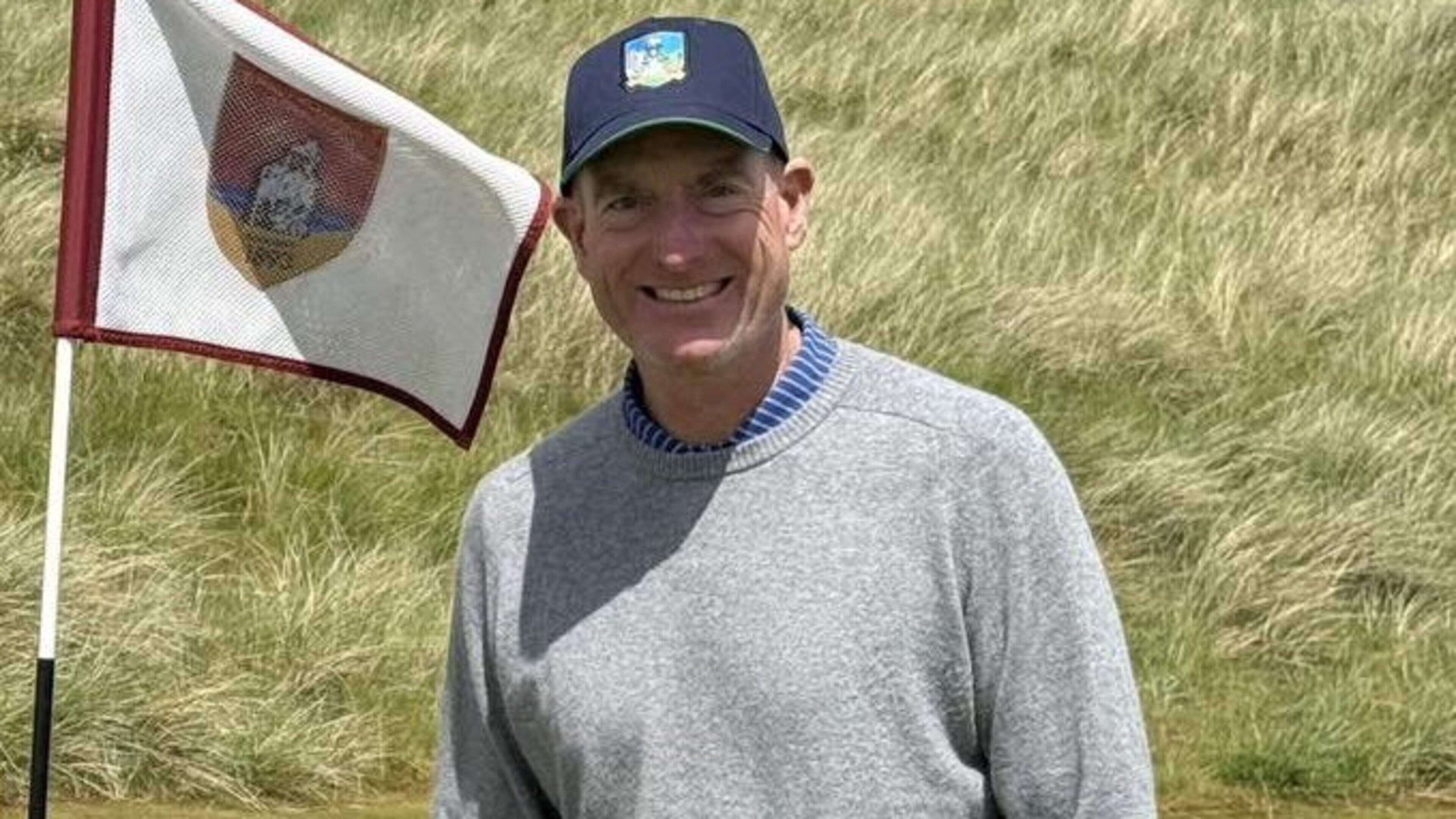 US Ryder Cup Captain Jim Furyk enjoys round of golf at Kerry's famous Ballybunion links
