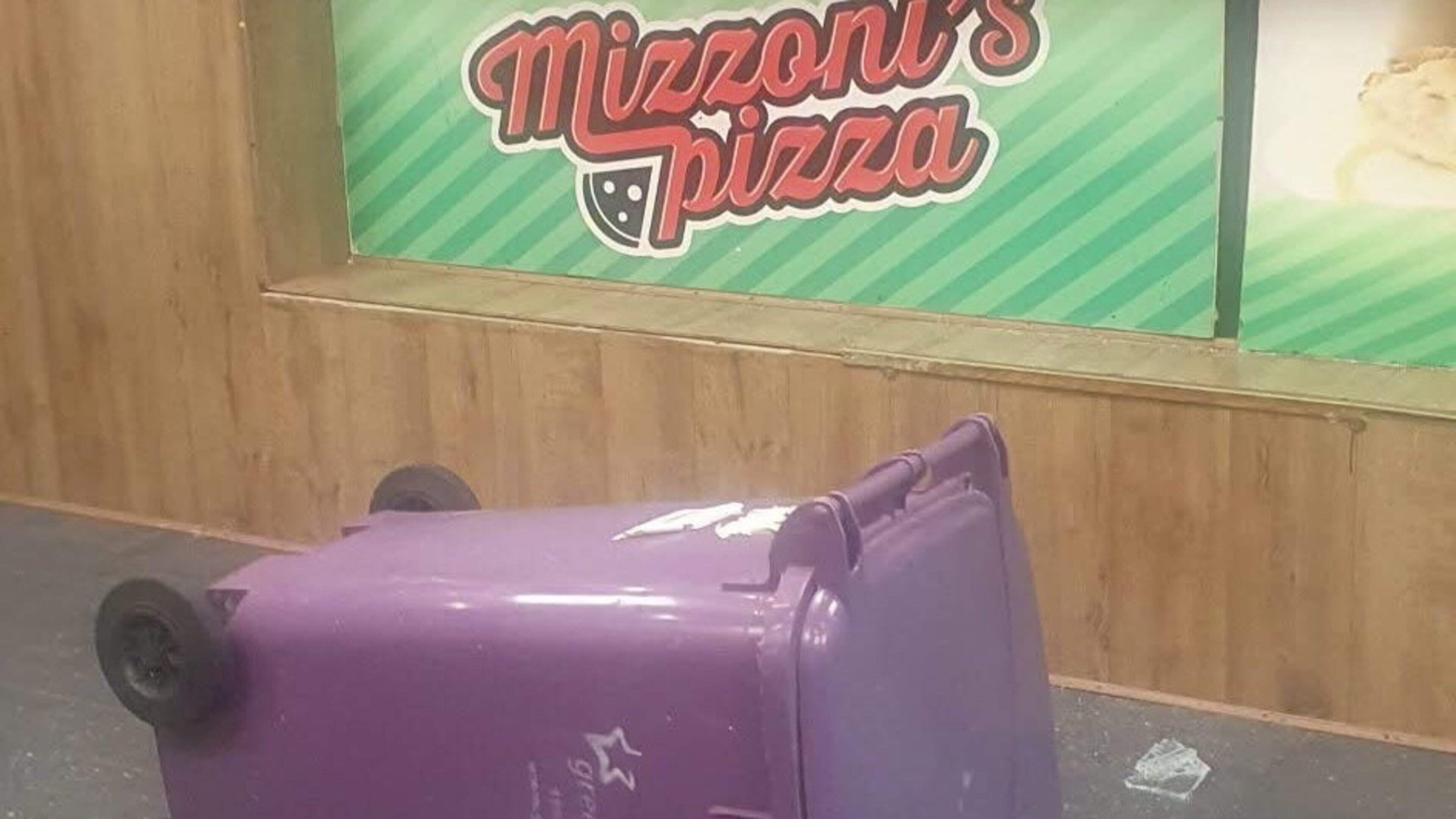 Gardaí launch investigation after wheelie bin hurled through window of pizza restaurant - ‘I’m exhausted mentally and physically’