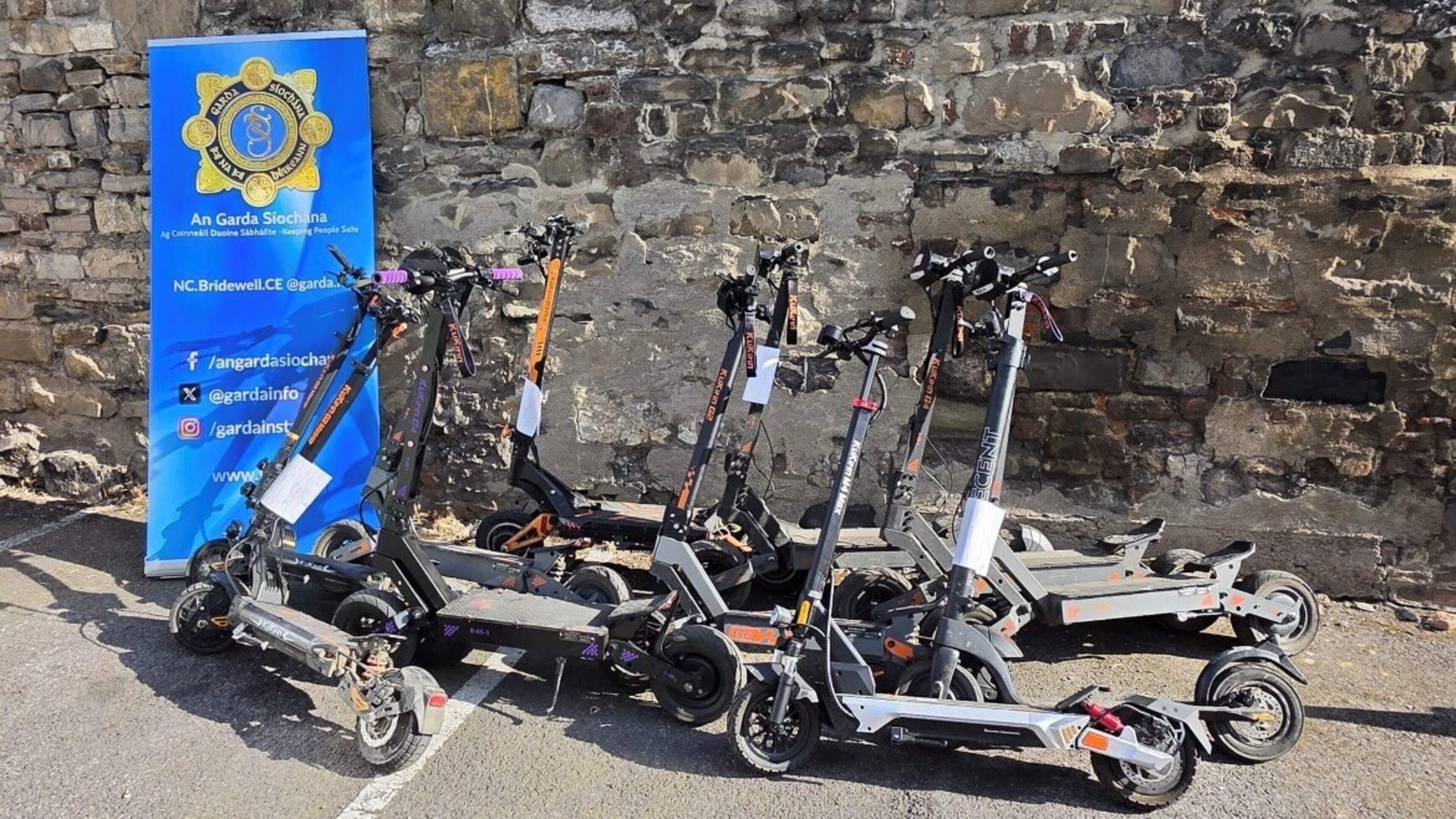 Man arrested as gardaí seize e-scooters, scramblers and e-bikes in Dublin