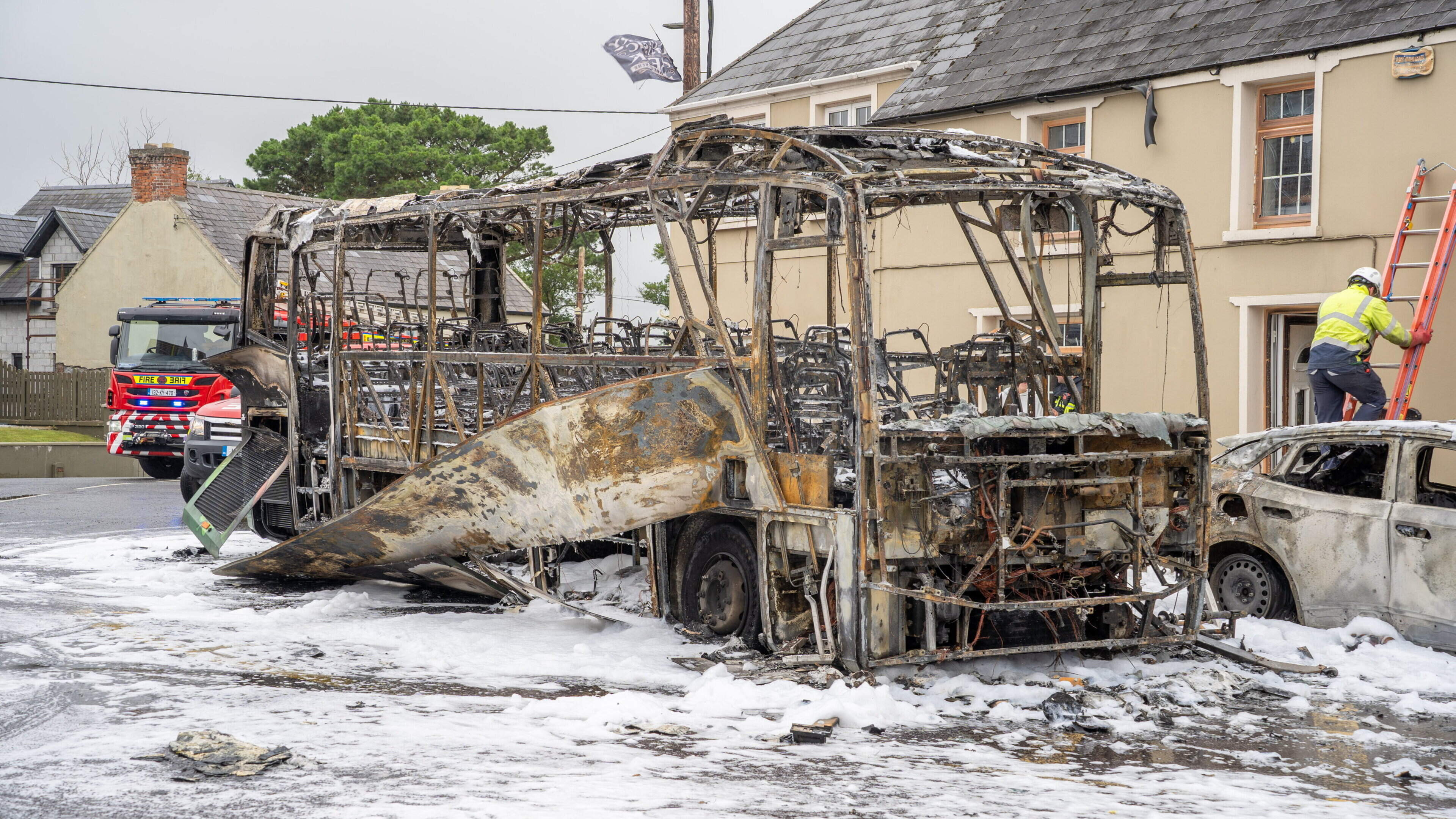 No injuries reported after tourist bus catches fire in Kerry – ‘We could see flames coming out the front of the bus’