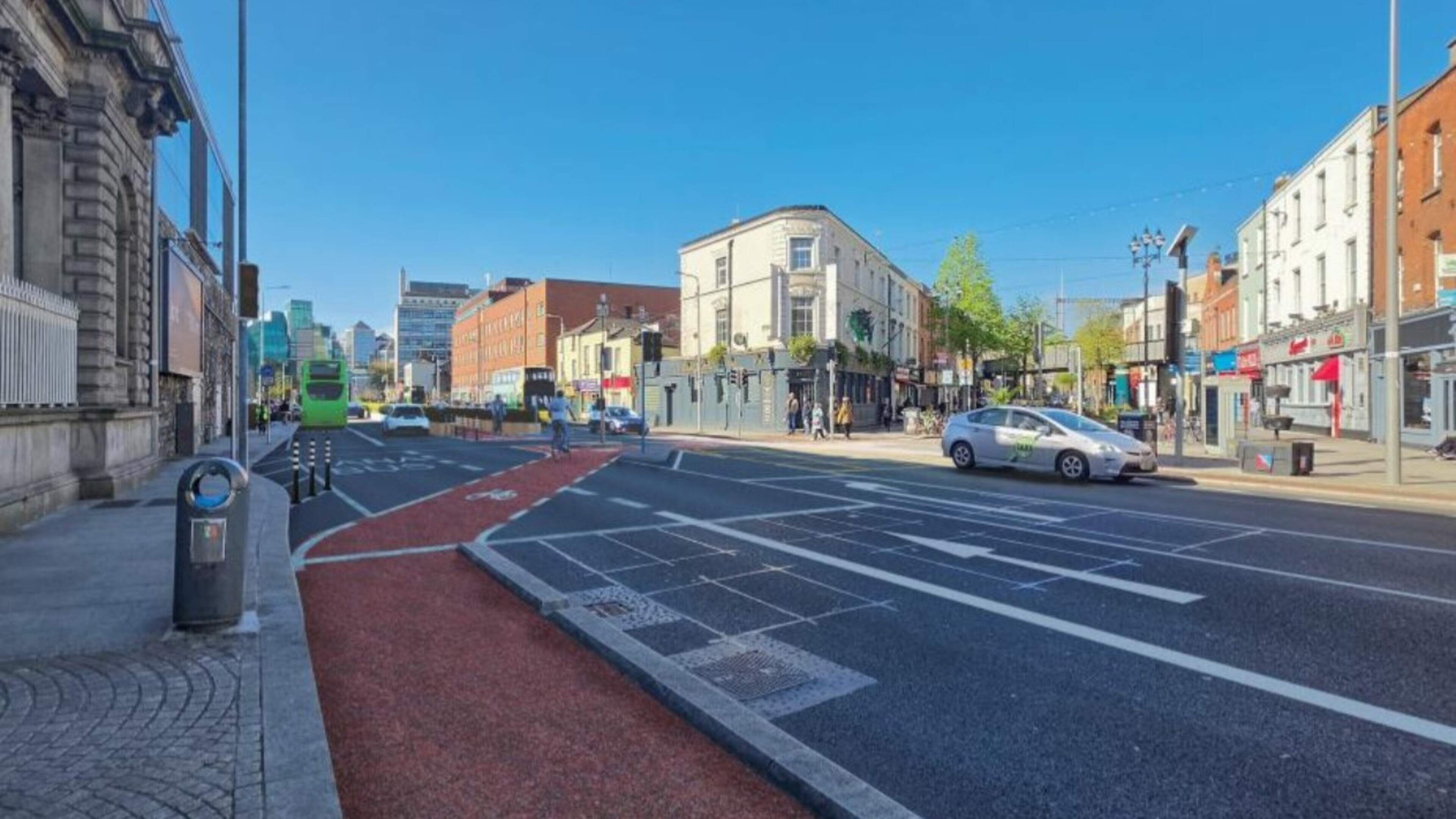 Cycle lanes to be installed in the middle of Dublin’s Amiens Street