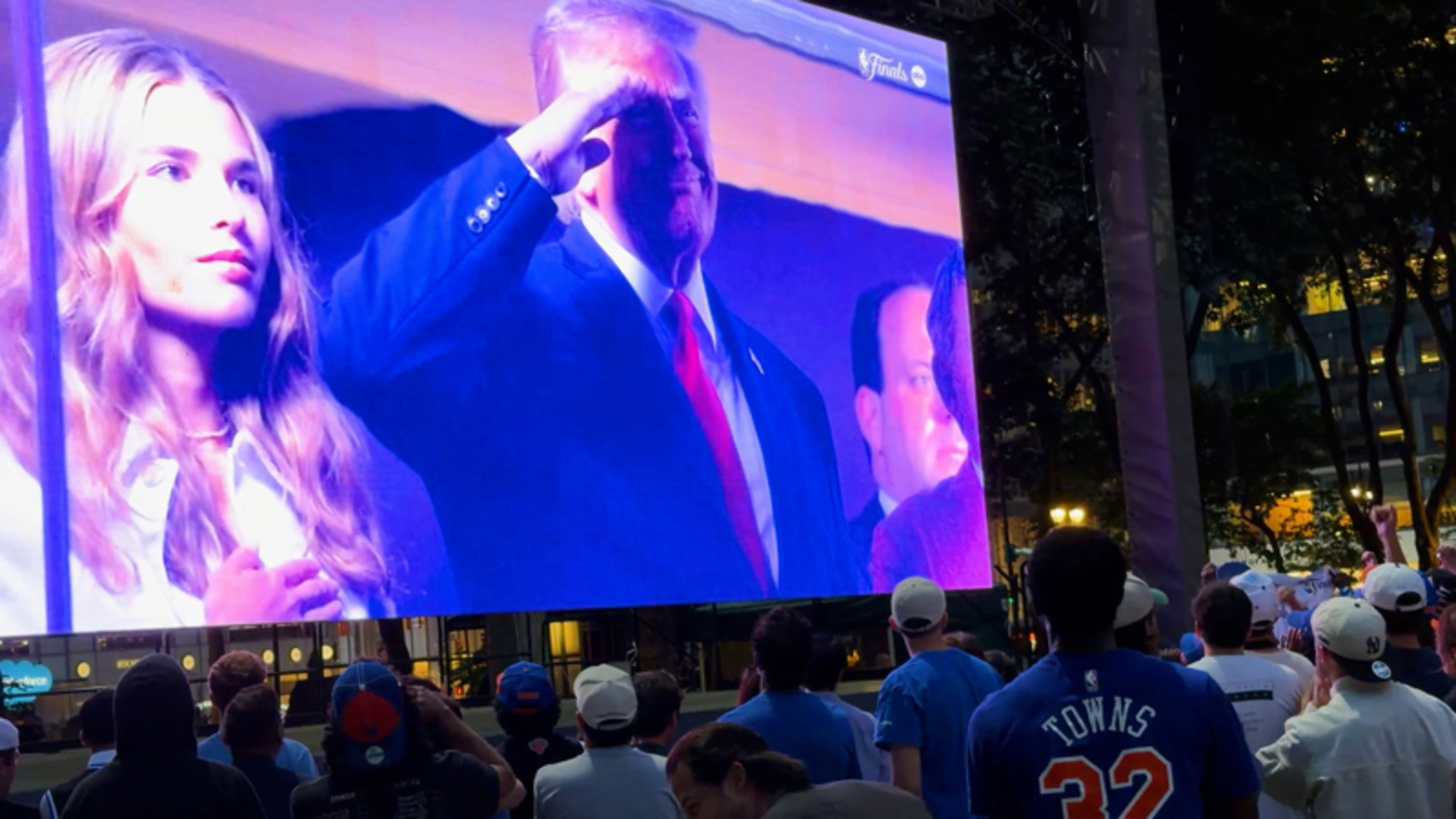 Trump greeted with boos at NBA Finals in Madison S