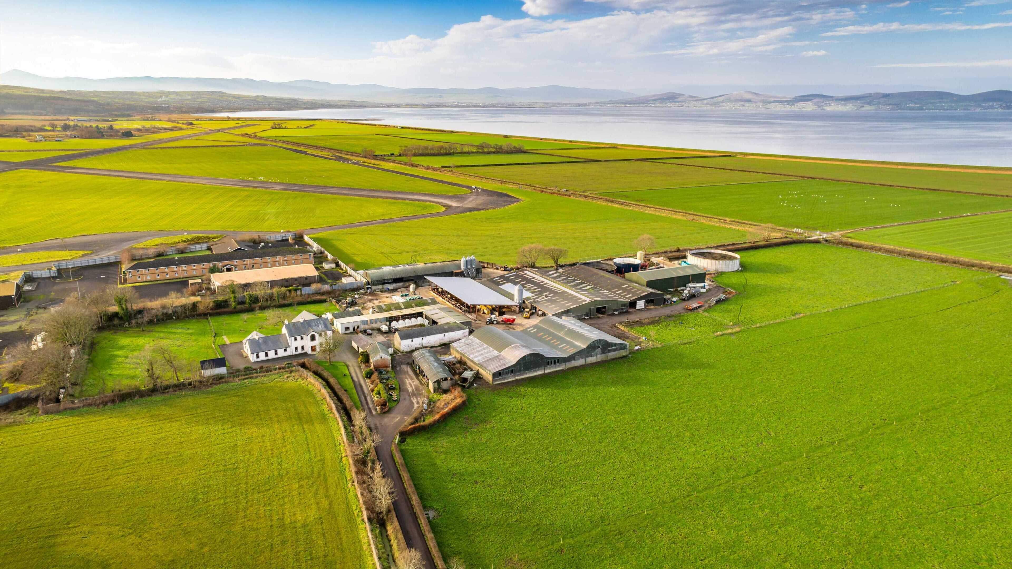€5.8m guide for turnkey 395ac Lough Foyle dairy farm with two houses