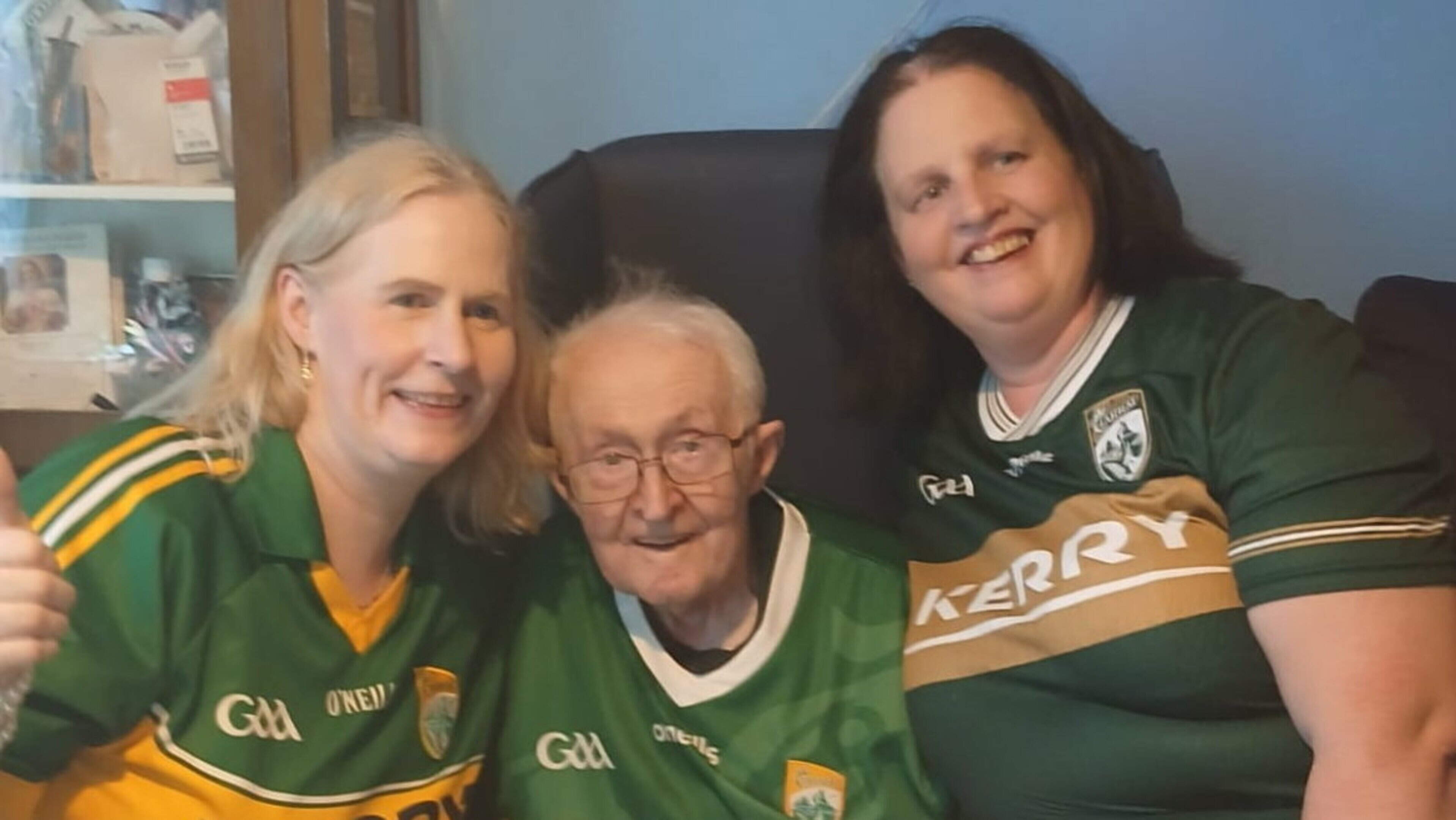 Die-hard Kerry fan celebrates 95th birthday...but is nervous for match against Mayo!