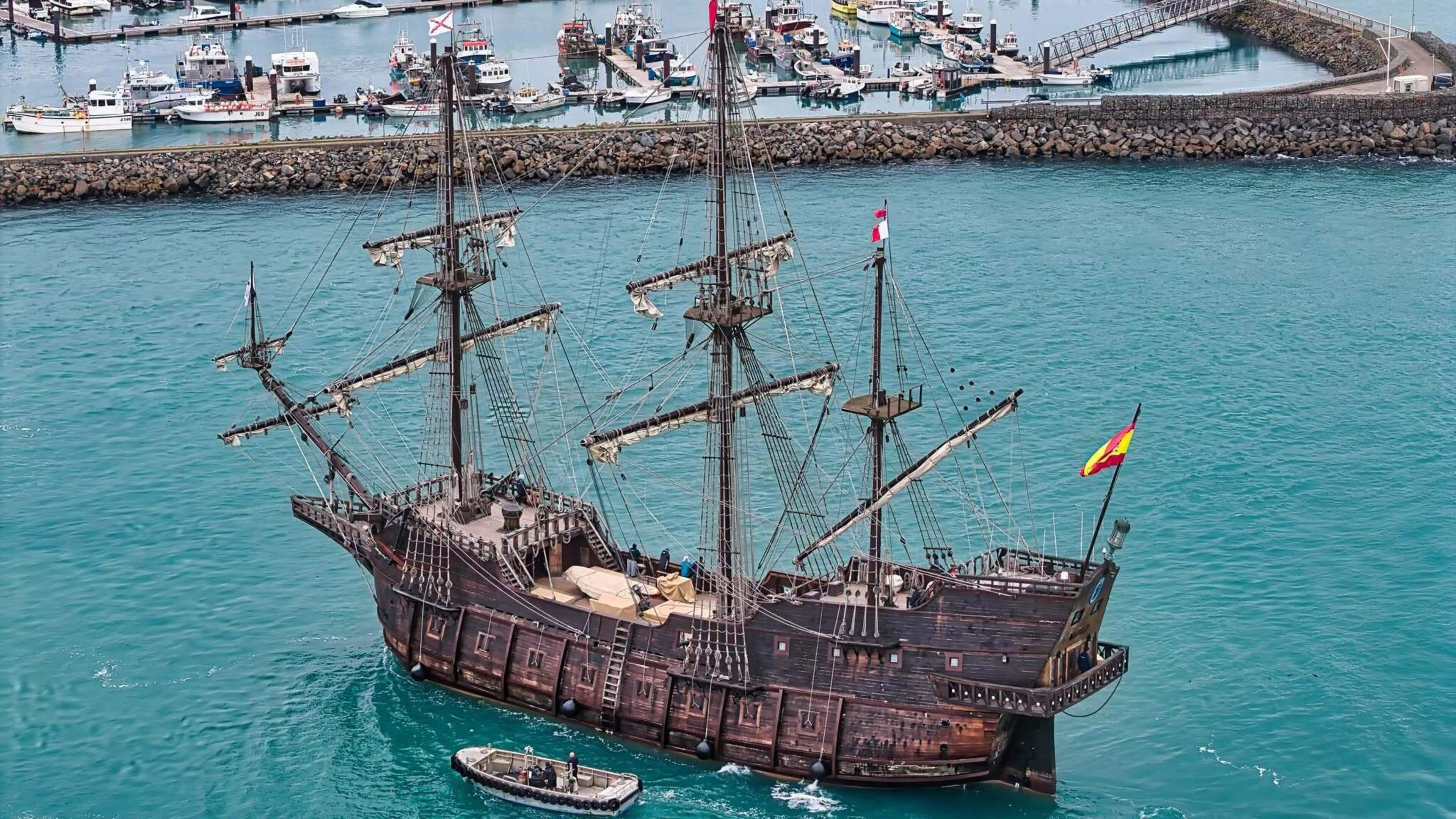 World’s largest replica Spanish galleon, El Galeon Andalucia, to dock in Sligo Harbour after weather delay