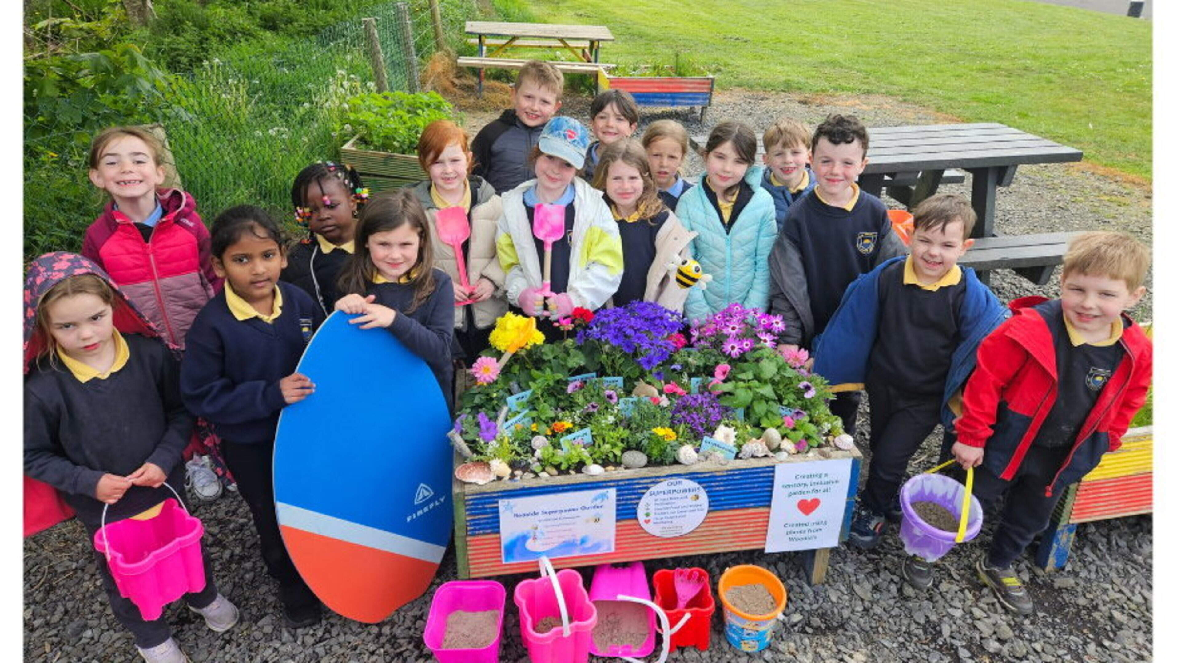 Enniscrone school creates a seaside superpower garden with a sensory space up next 