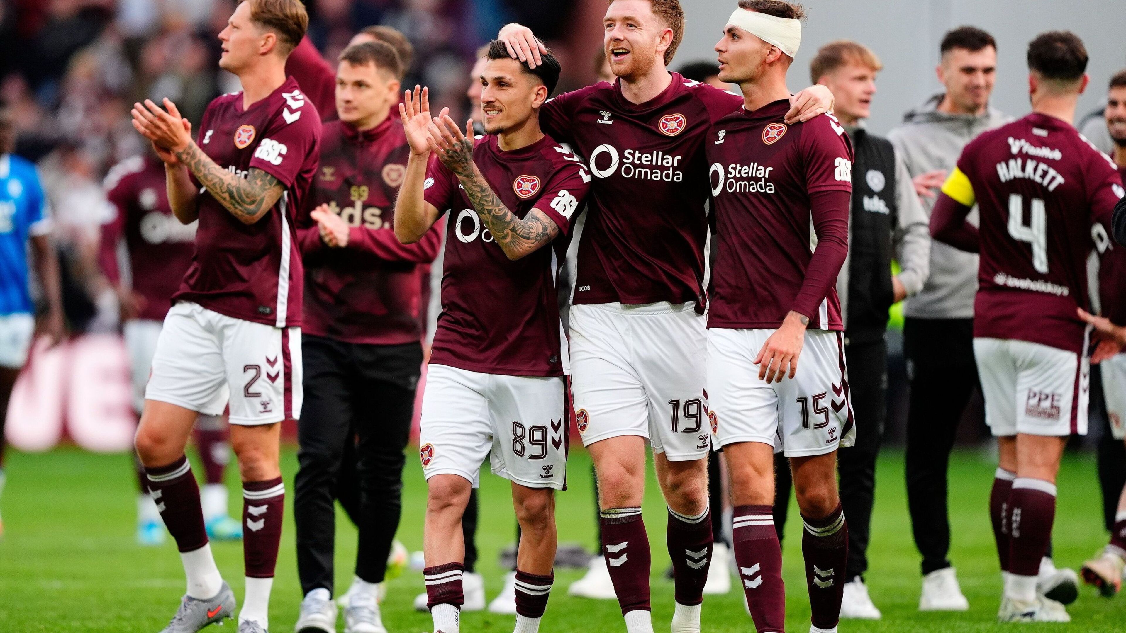 Hearts boost title hopes as victory over Rangers moves them three points clear of Celtic