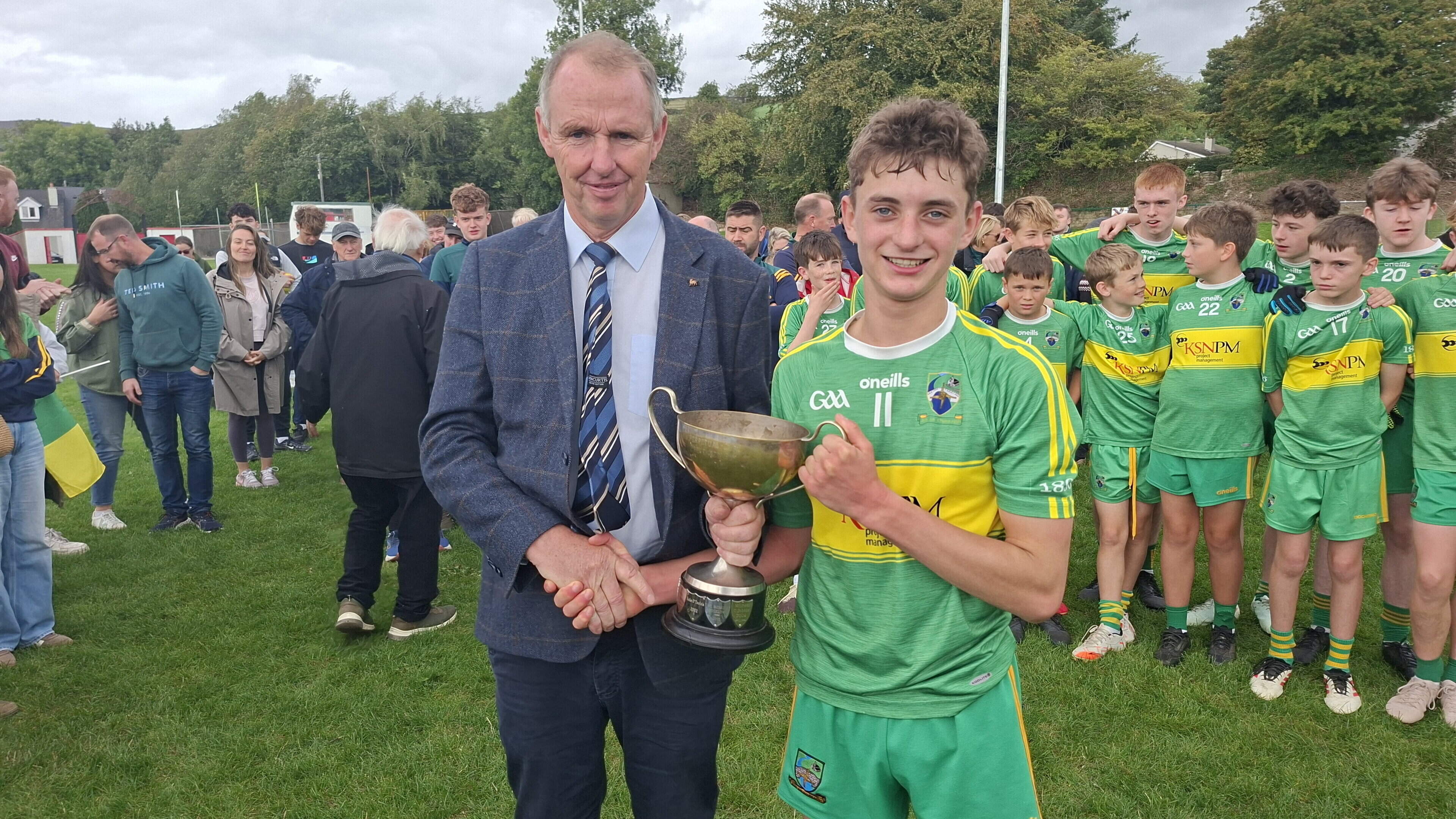 Annacurra crowned Wicklow under-15 ‘B’ football champions following victory over Carnew Emmets