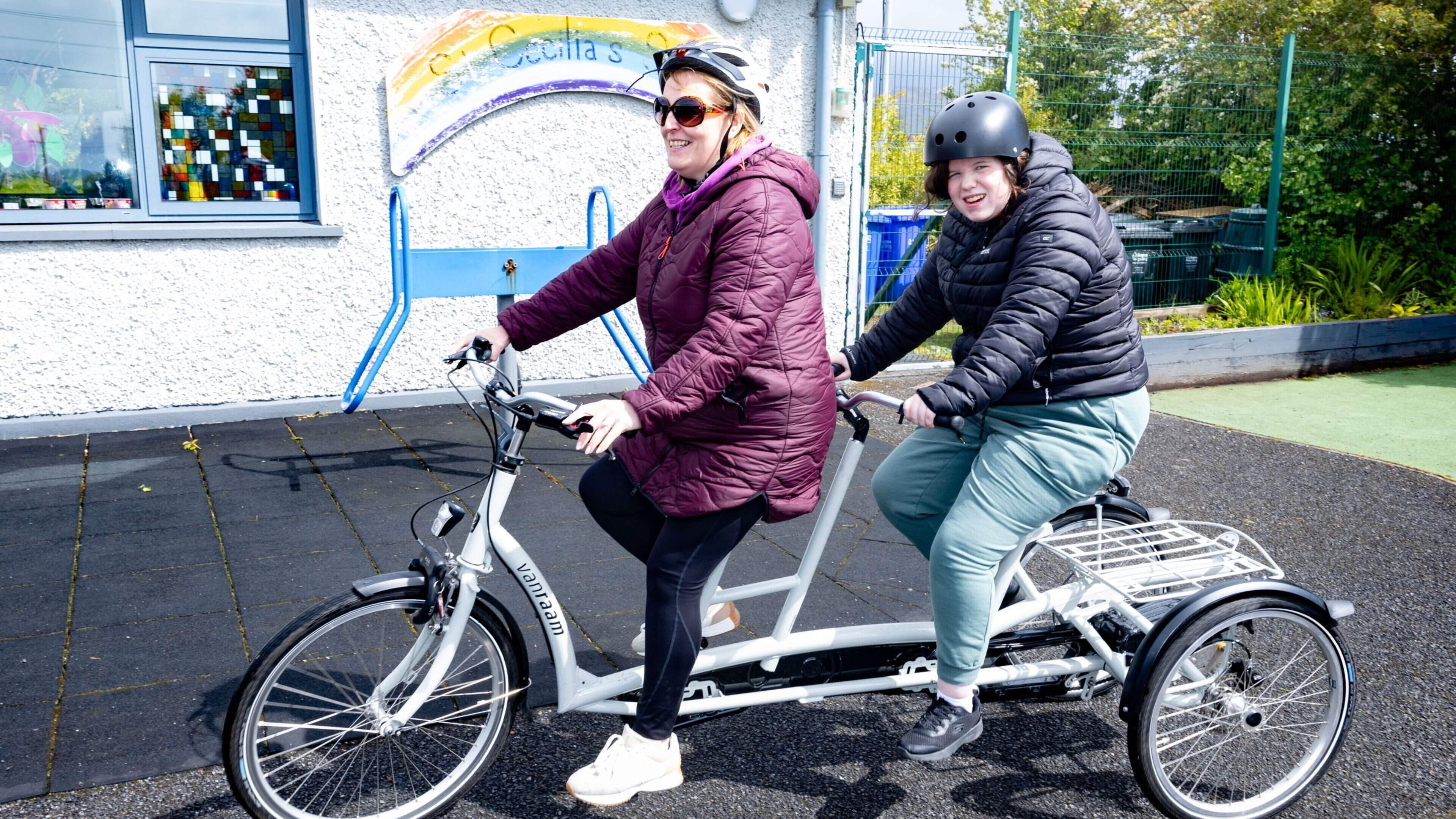 Nonverbal students’ laughter and smiles capture spirit of inclusive Bike Week at Co Sligo school