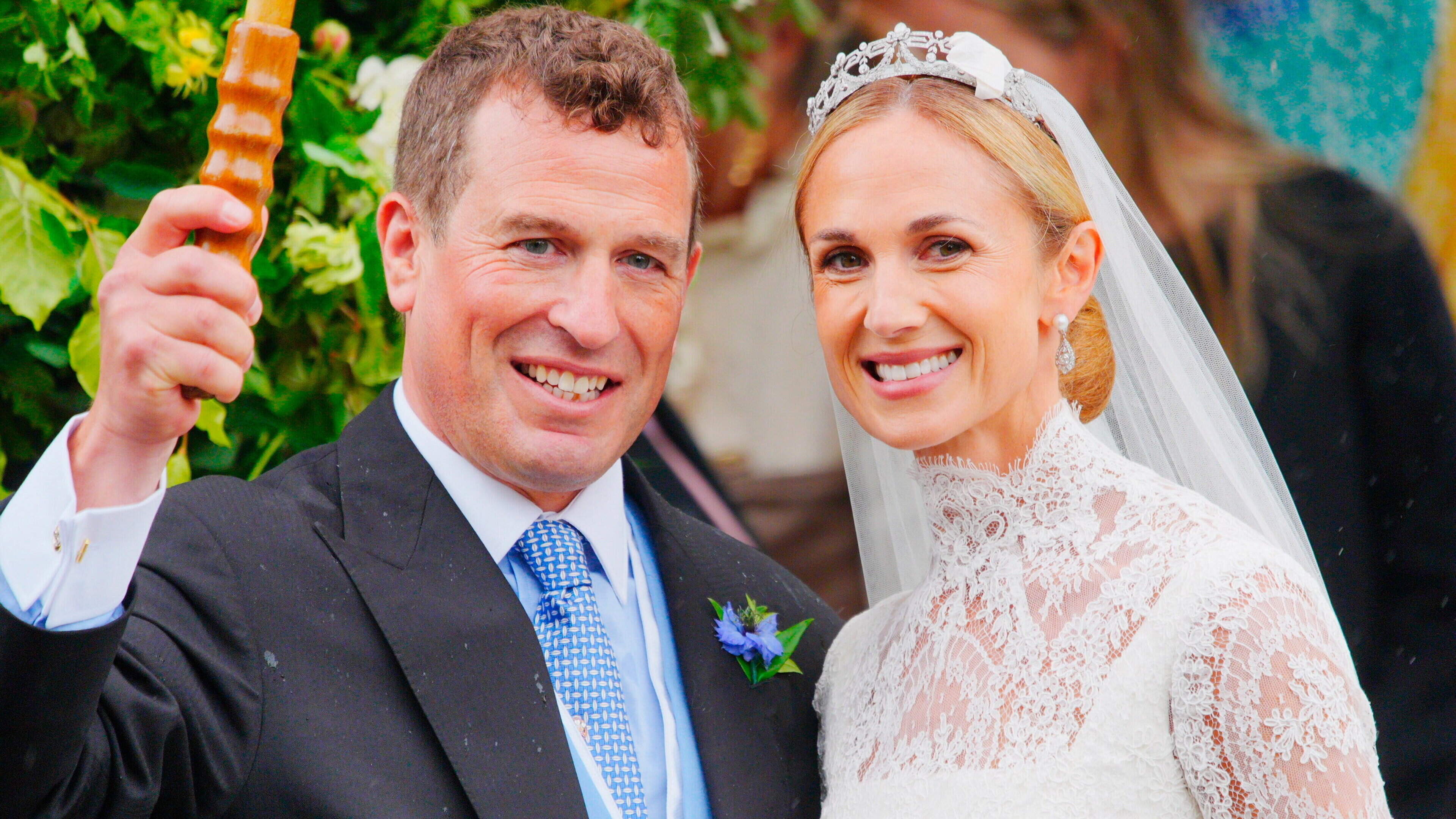 King and Kate among royals in Cotswolds village for wedding of Queen’s ‘favourite grandson’